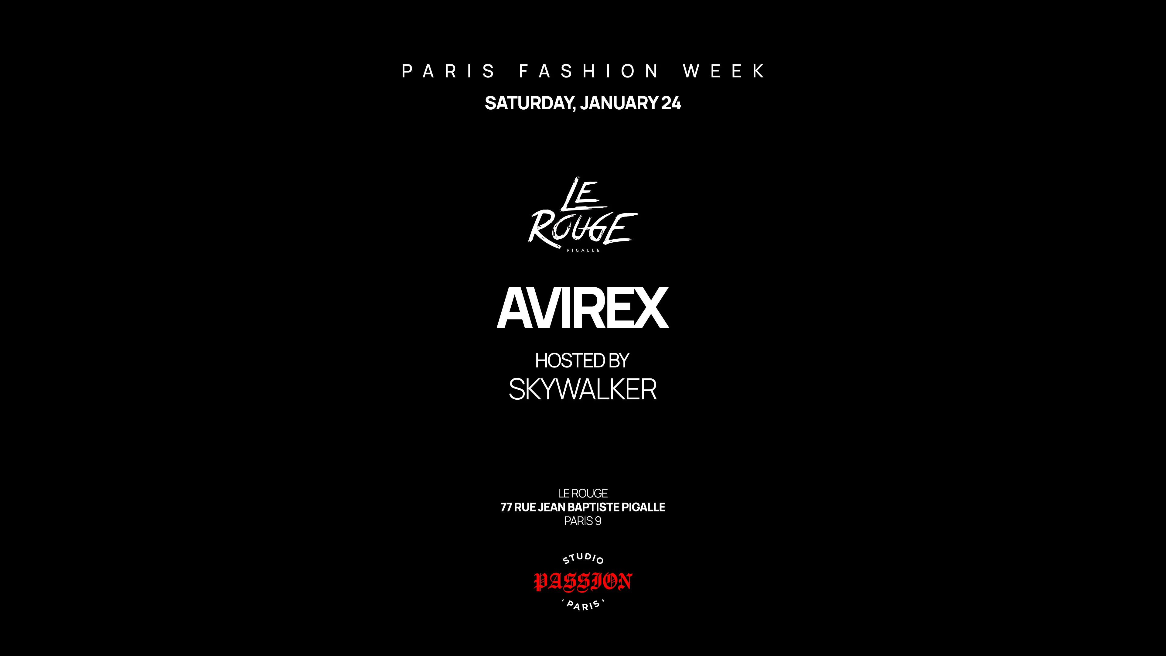 Avirex Hosted By Skywalker - Le Rouge Fashion Week Cover
