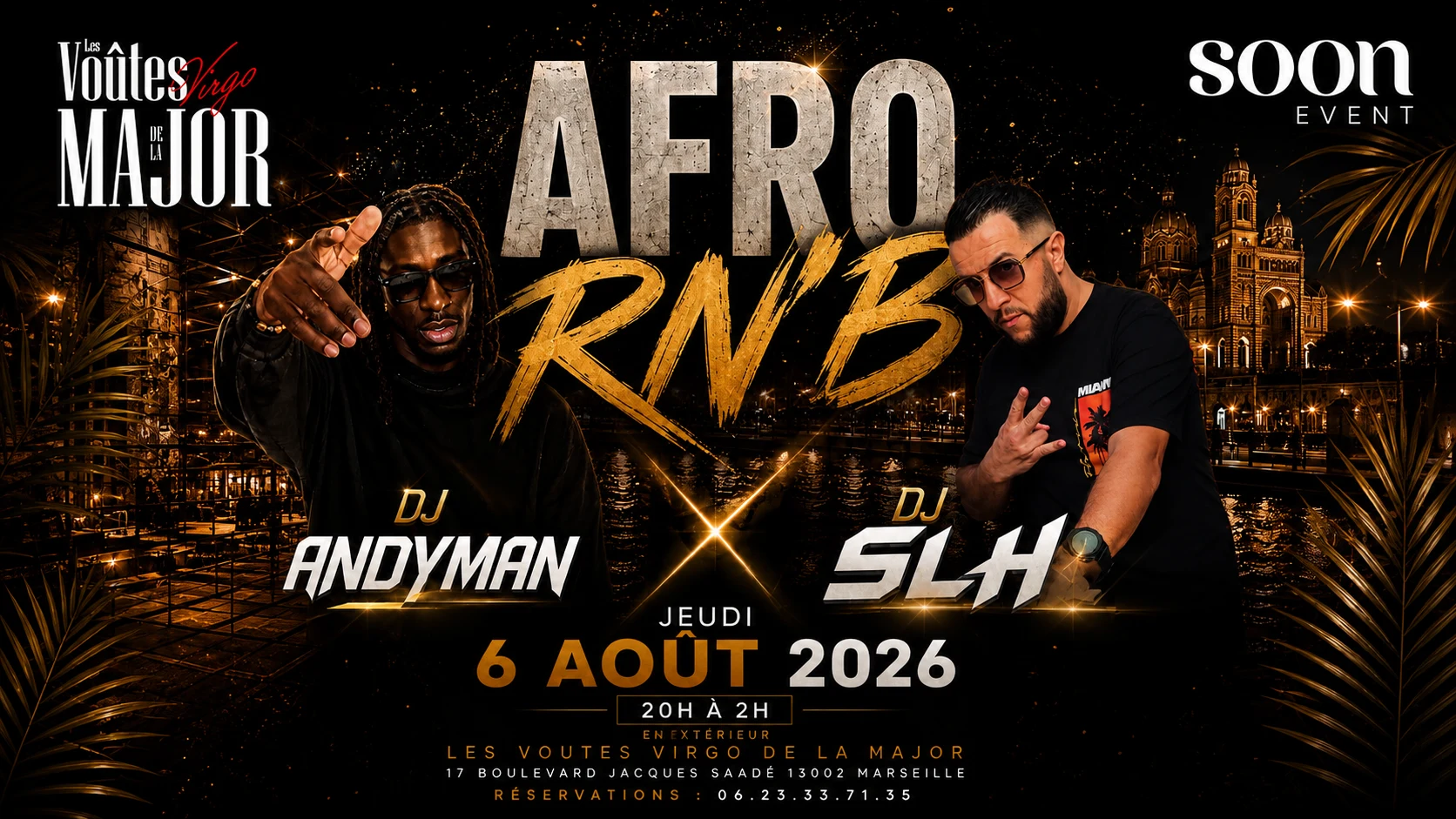Afro & Rn’B - Dj Slh X Dj Andyman - Entrée Gratuite Cover