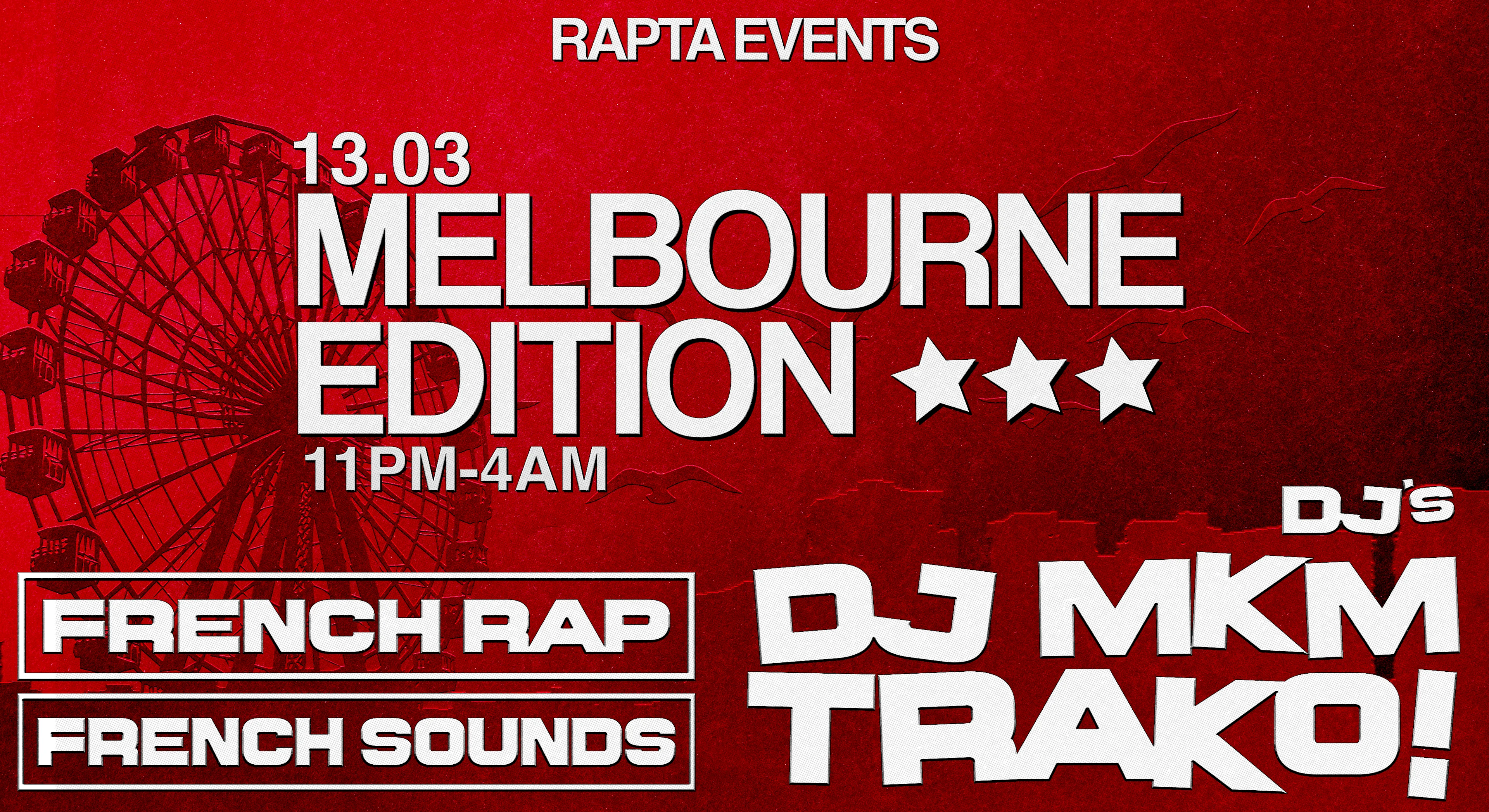 French Party Melbourne 13/03 Cover