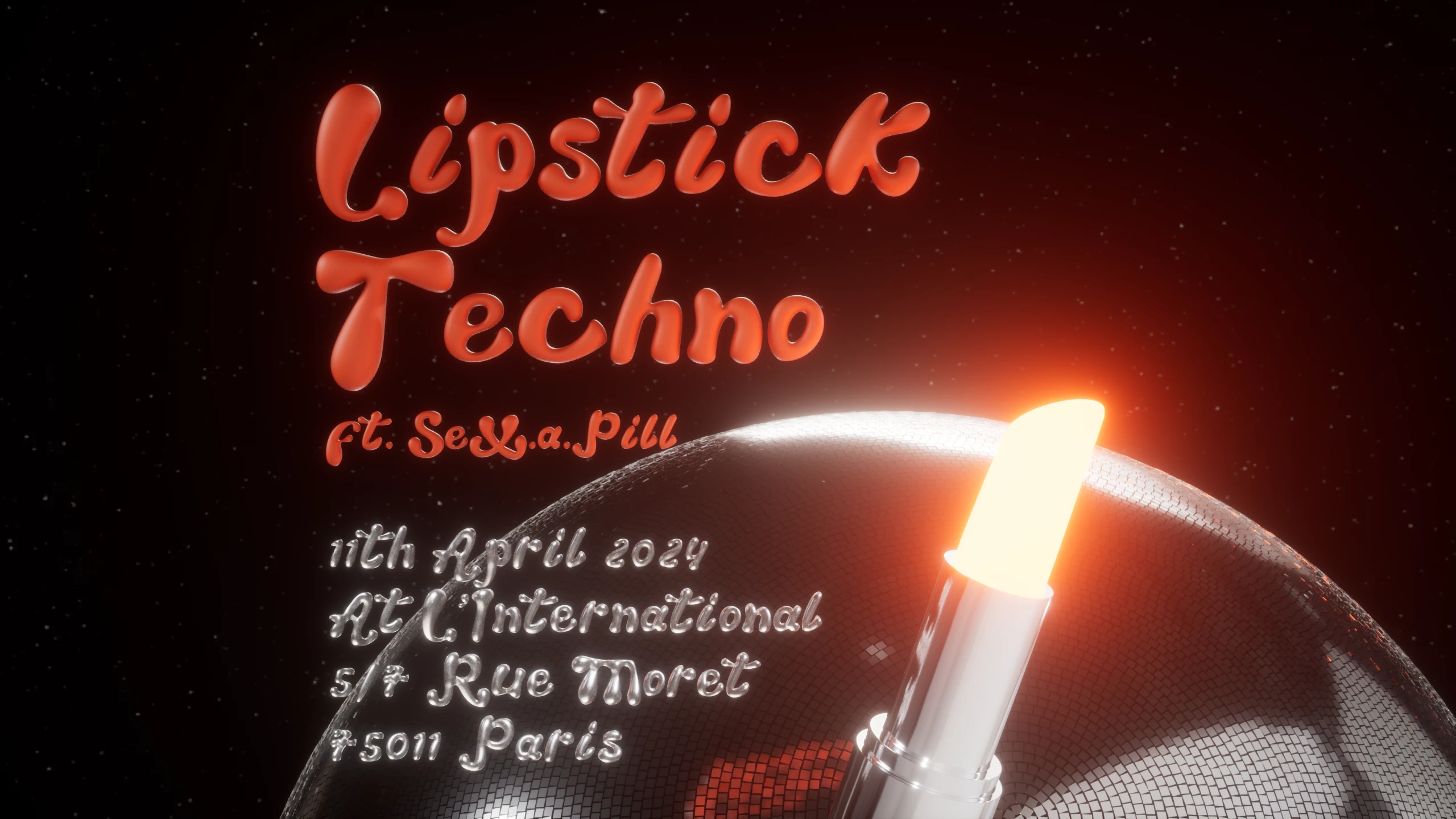 Lipstick & Sex.A.Pill Techno A L’International Cover