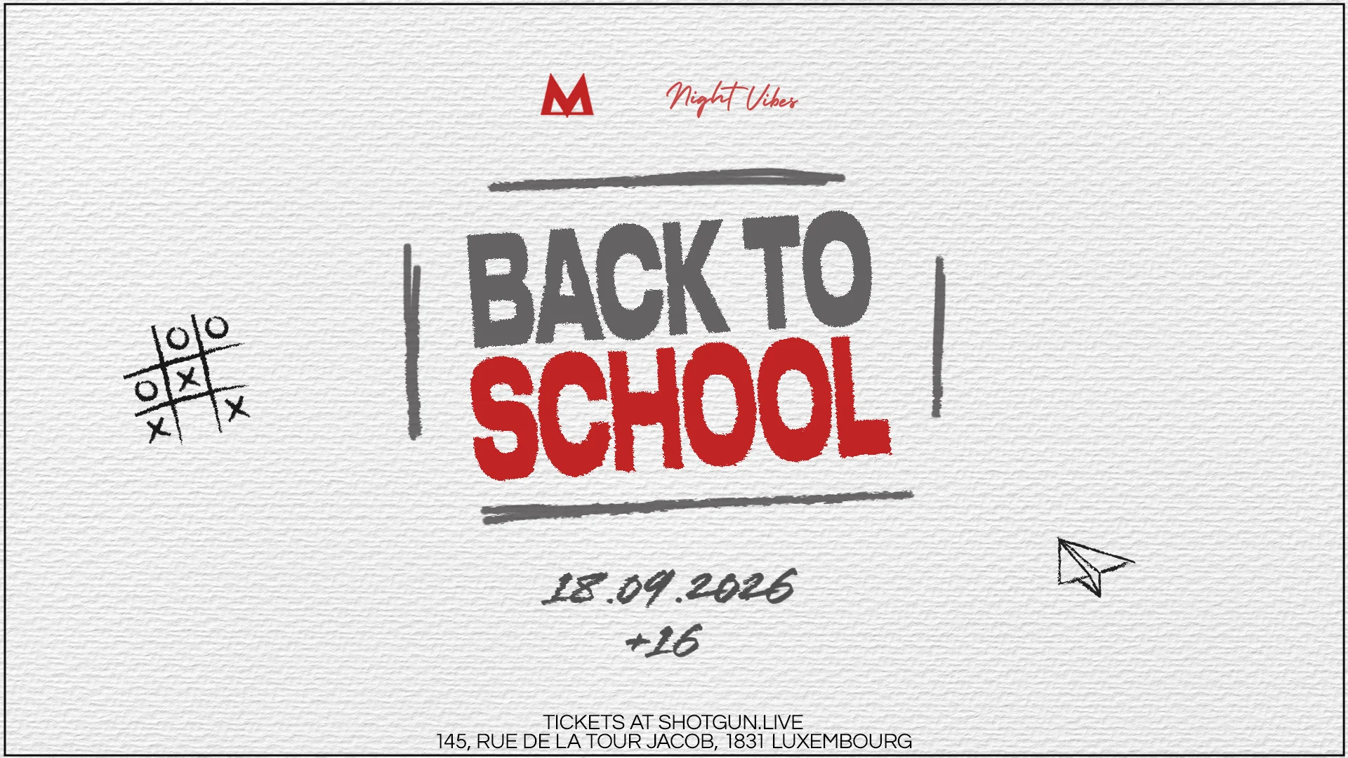 Back To School Xxl Party Cover