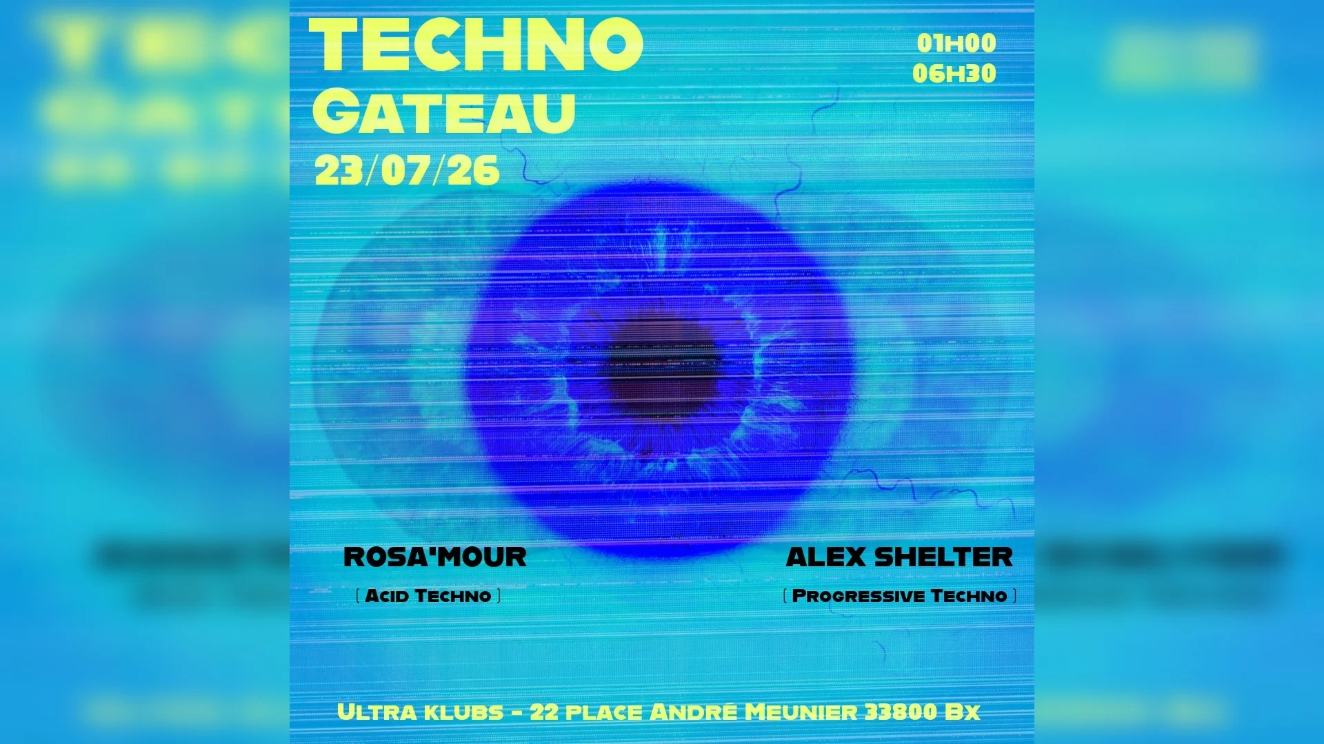 Techno Gâteau -5€- Alex Shelter - Rosa’Mour Cover