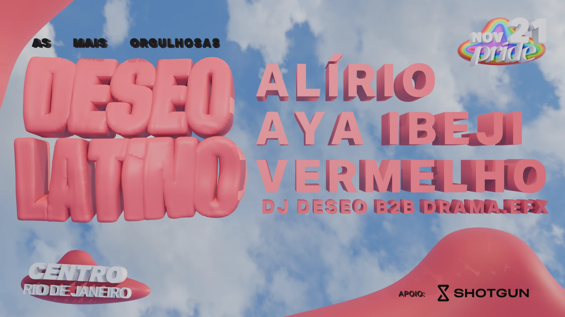 Deseo Latino Apresenta: As Mais Orgulhosxs Cover