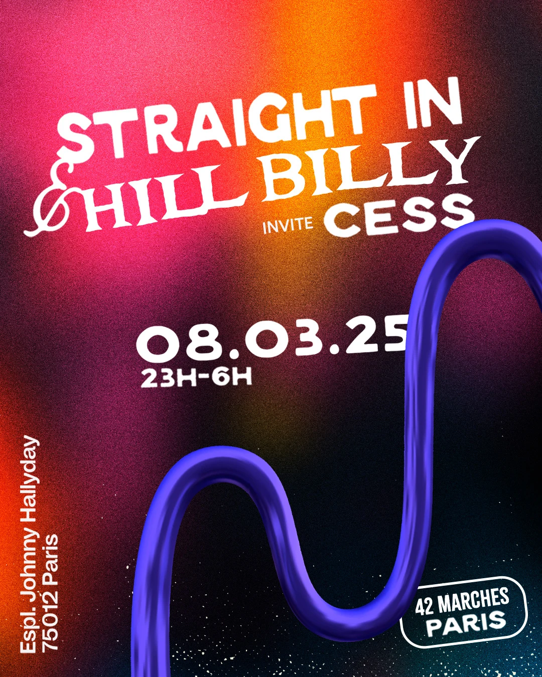 Straight In X Hill Billy Invite Cess Cover