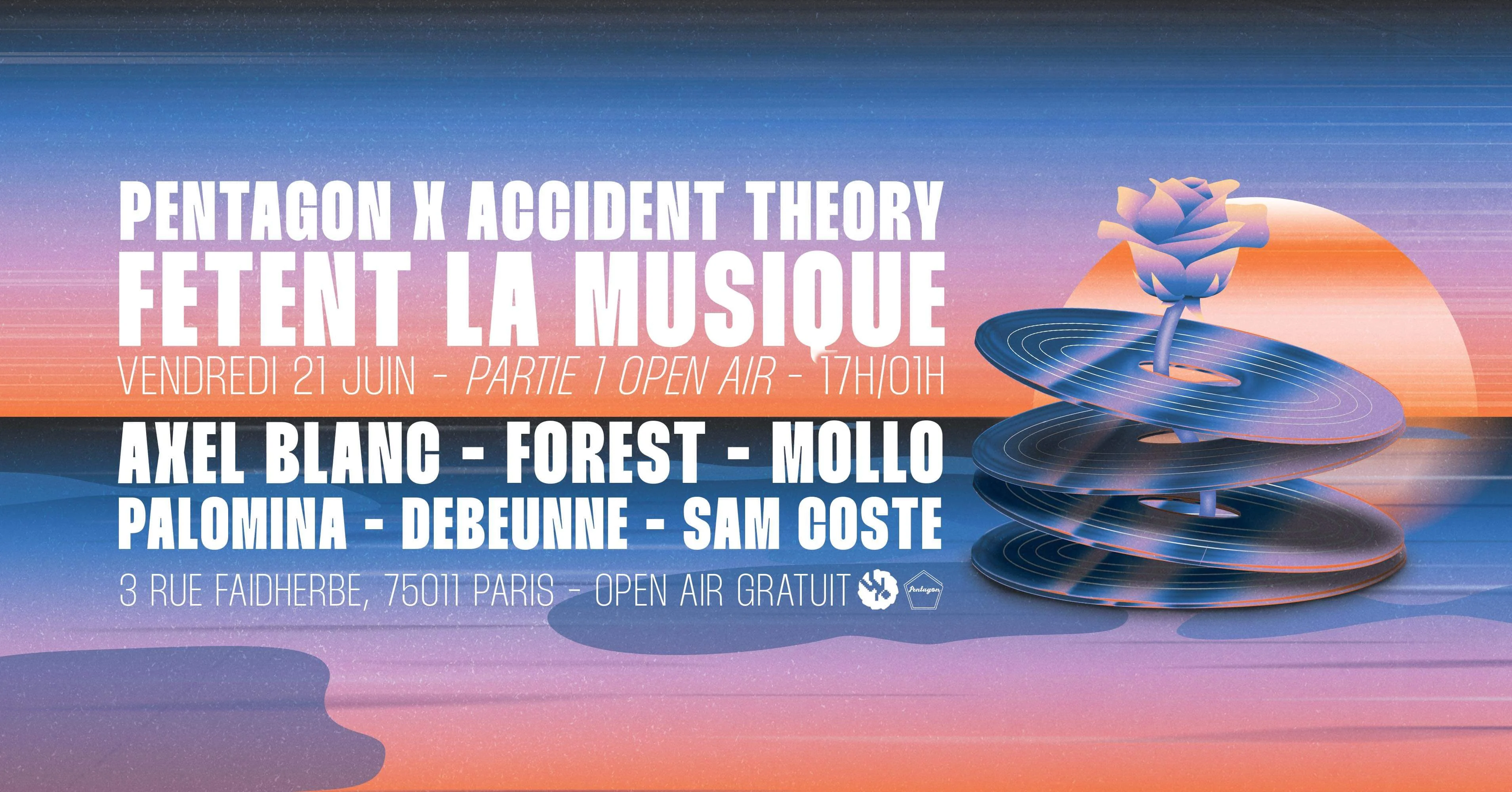 Pentagon X Accident Theory Fêtent La Musique ~ Open Air Cover