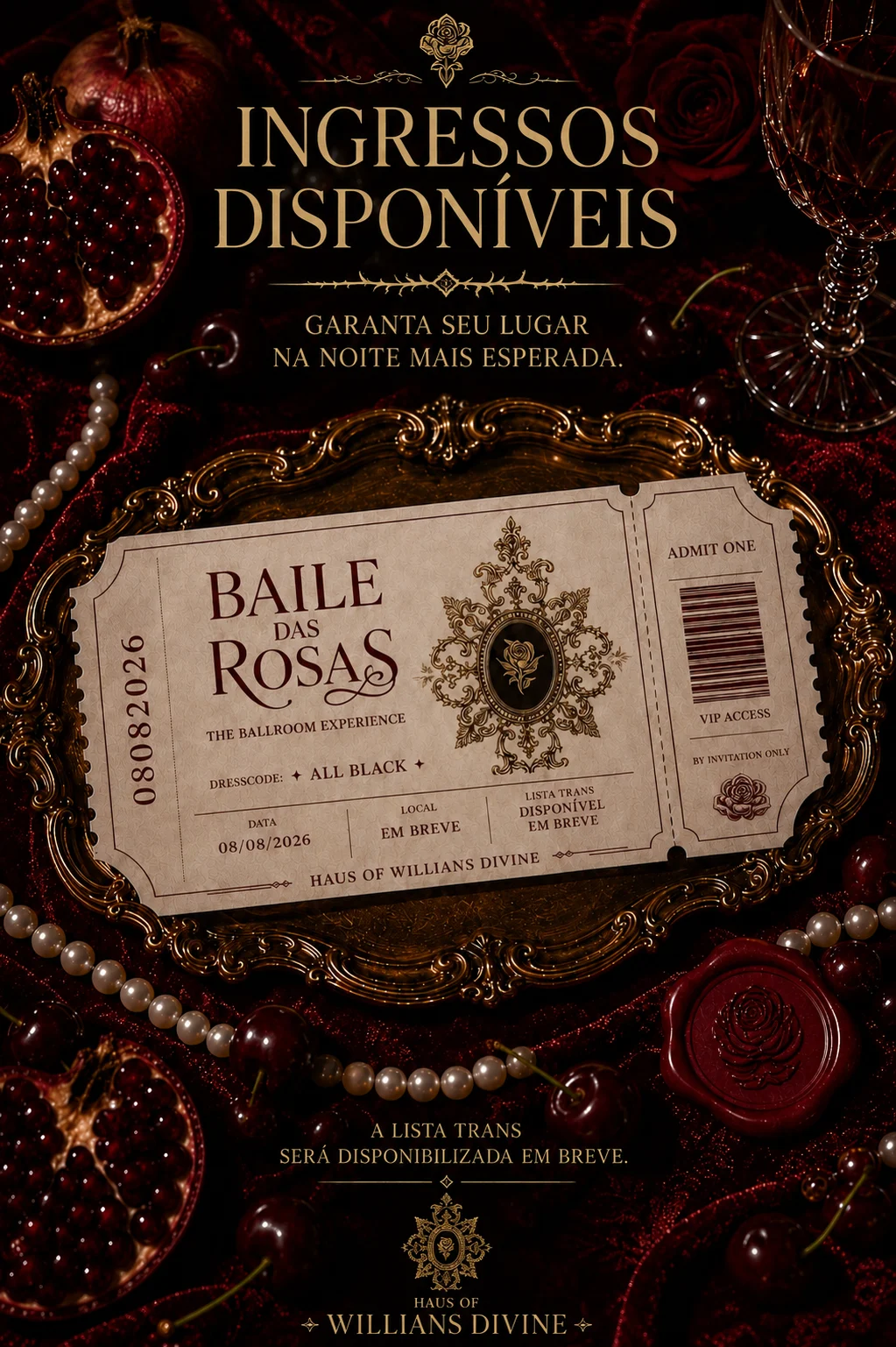 Baile Das Rosas By Haus Of Willians Divine Cover