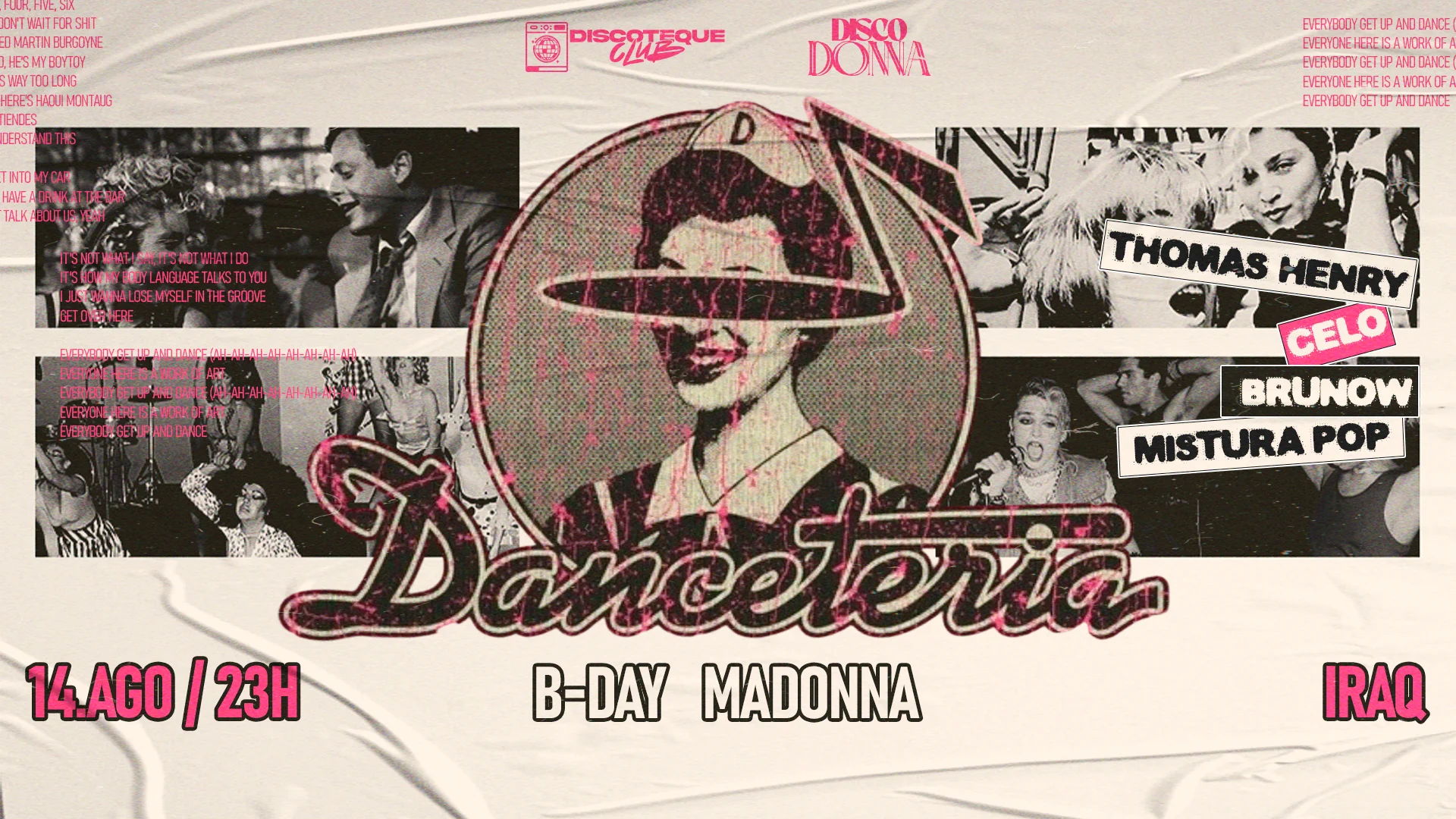 Discodonna Danceteria - B-Day Madonna Cover
