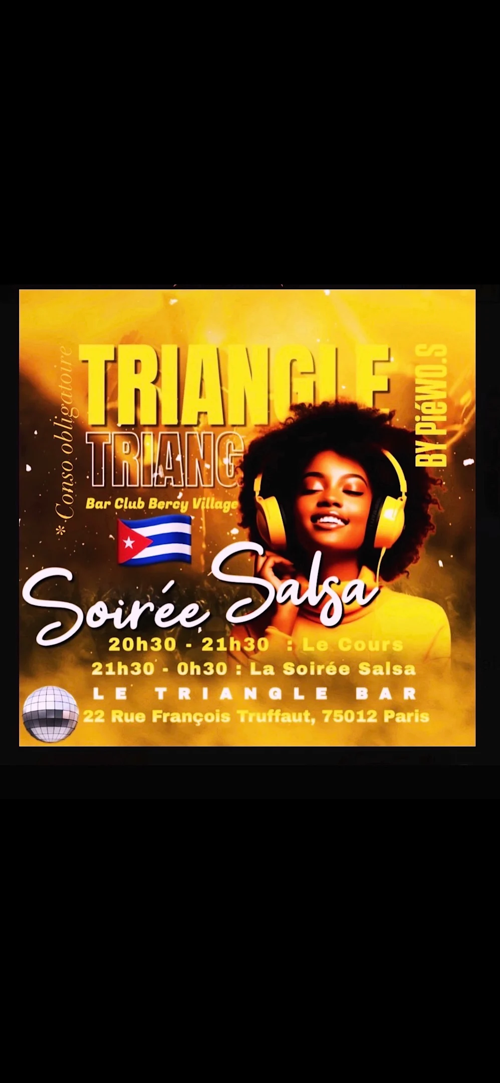 Samedi / Cours & Soirée Salsa Bercy Village Paris Cover