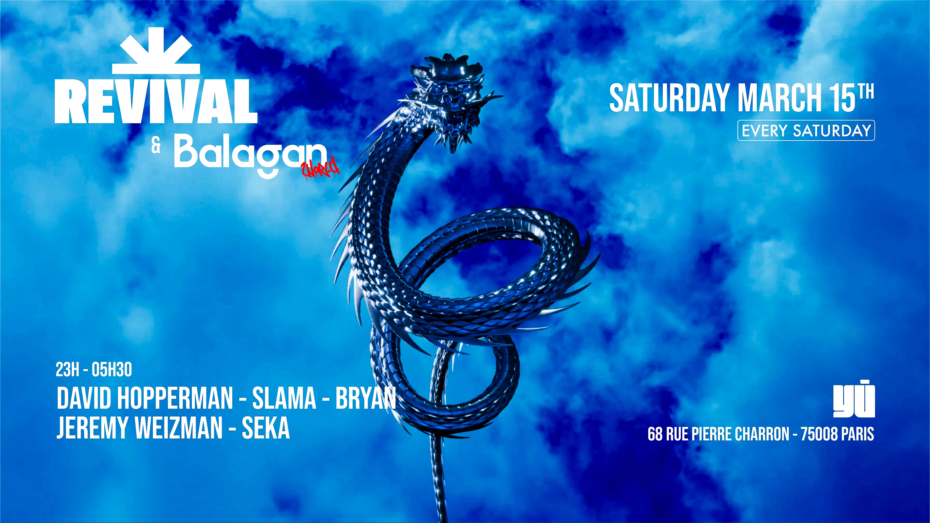 Revival X Balagan - 15 Mars - Yu Club Cover