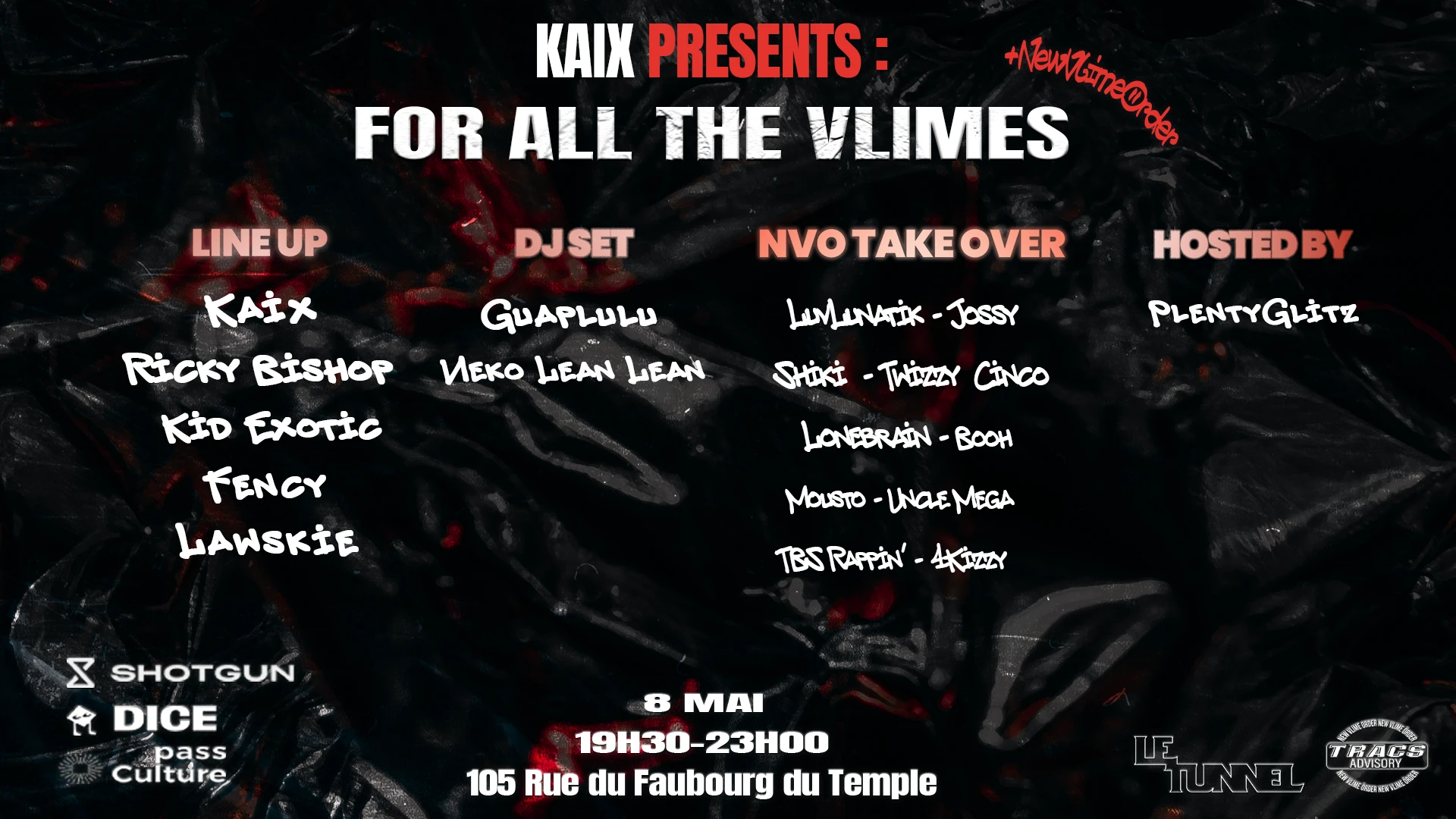 For All The Vlimes (Kaix, Ricky Bishop, Kid, Lawskie, Fency) Cover