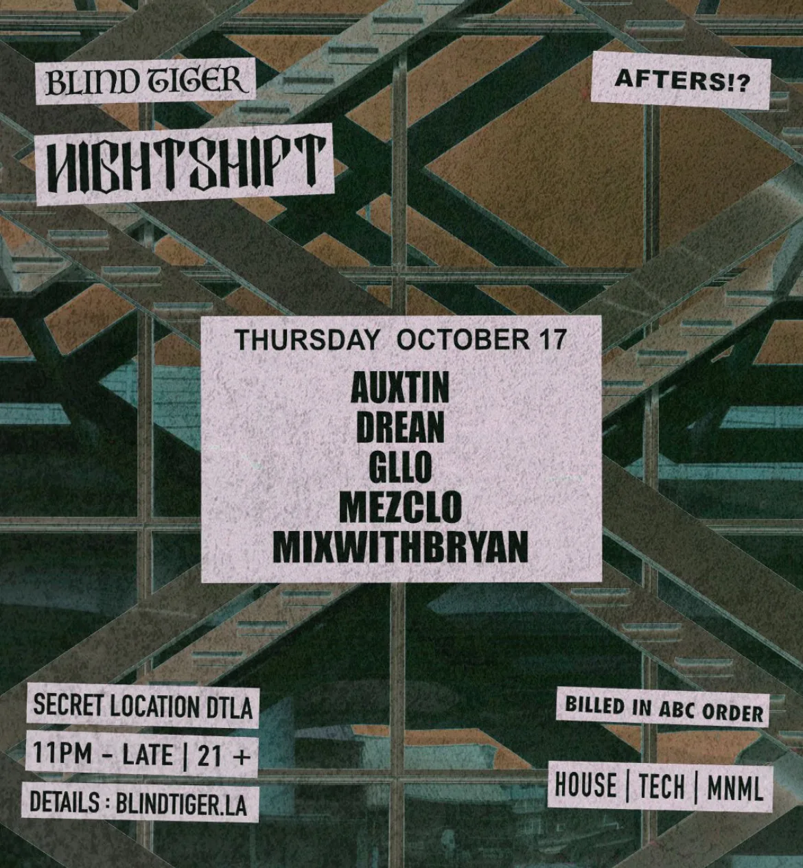 Nightshift Afterhours Cover