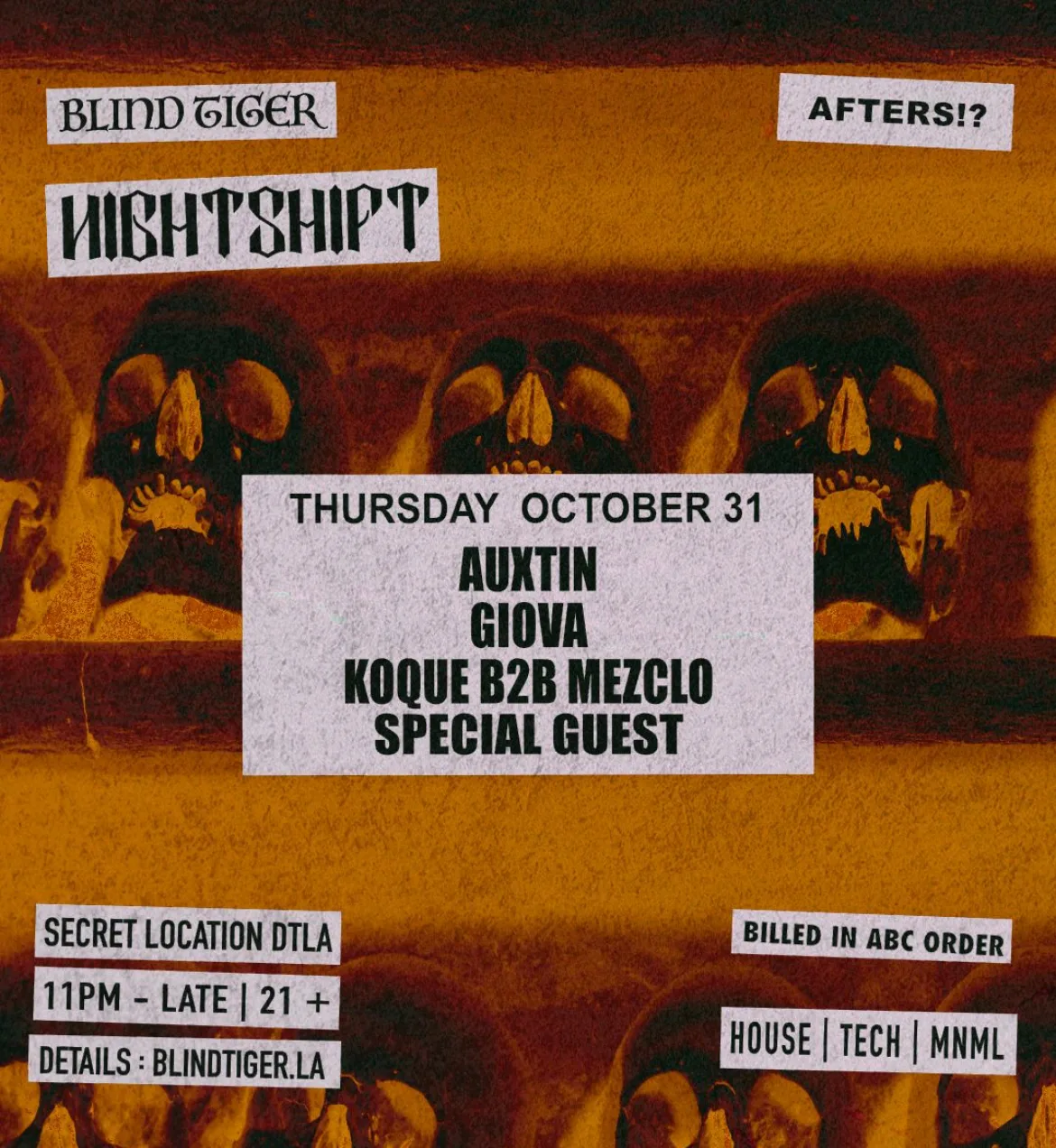 Nightshift Afterhours Cover