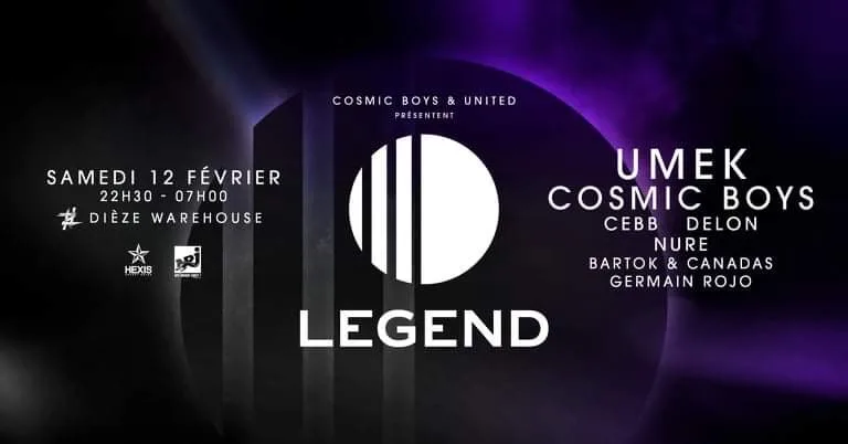 [Cancelled] Legend : Umek, Cosmic Boys And More By United Cover