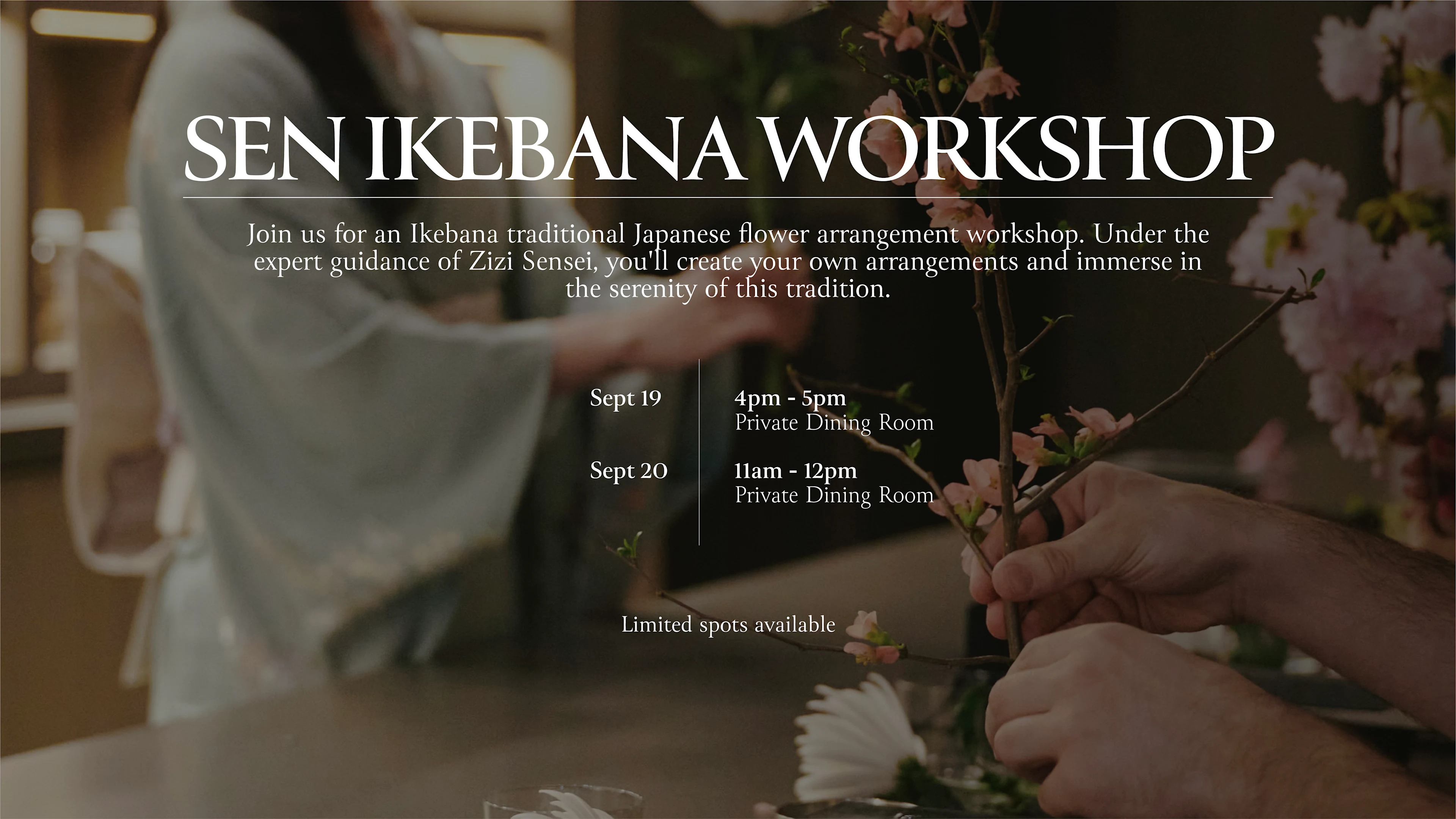Sen Ikebana Workshop Cover