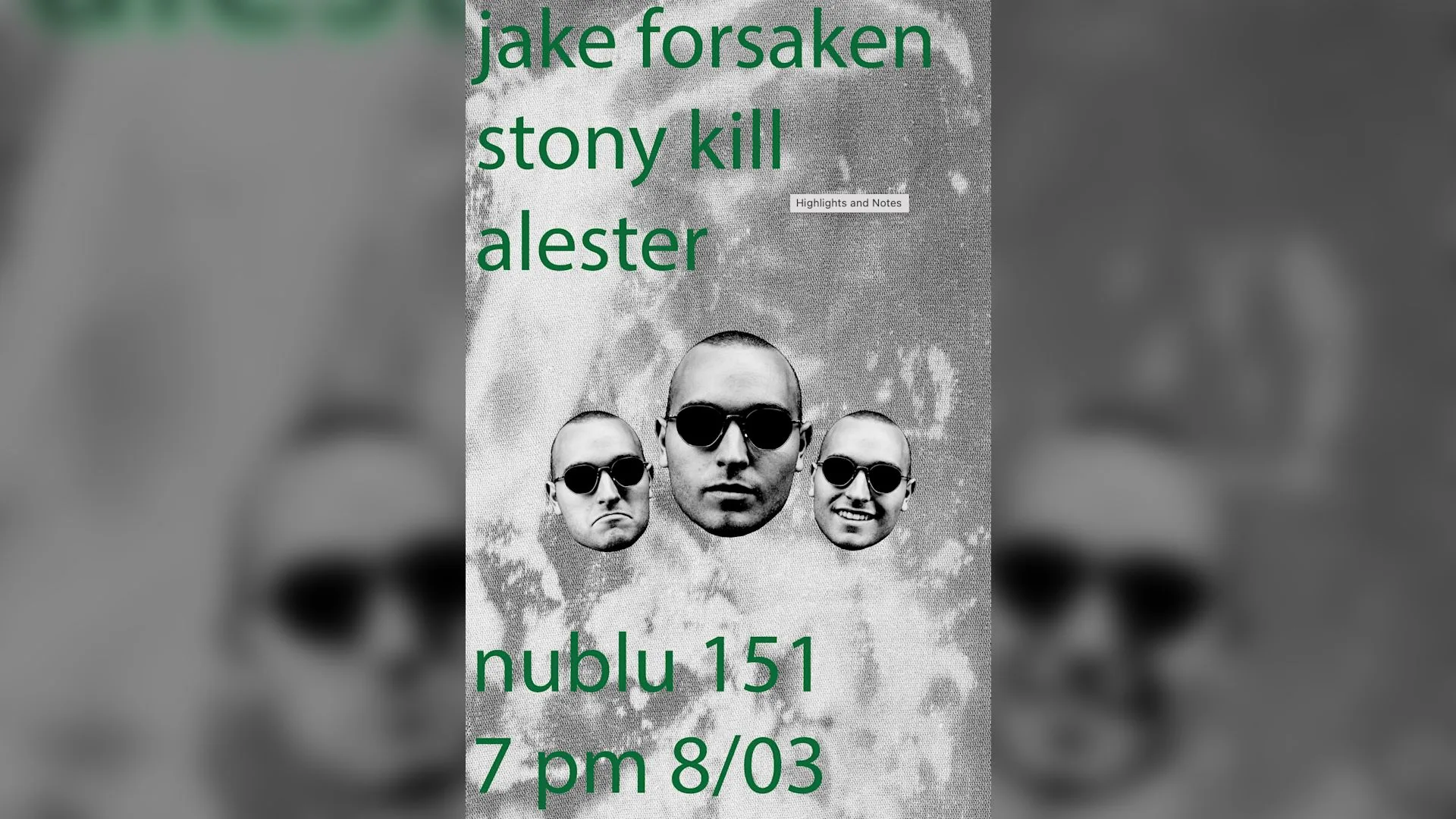 Jake Forsaken, Stony Kill, Alester Cover