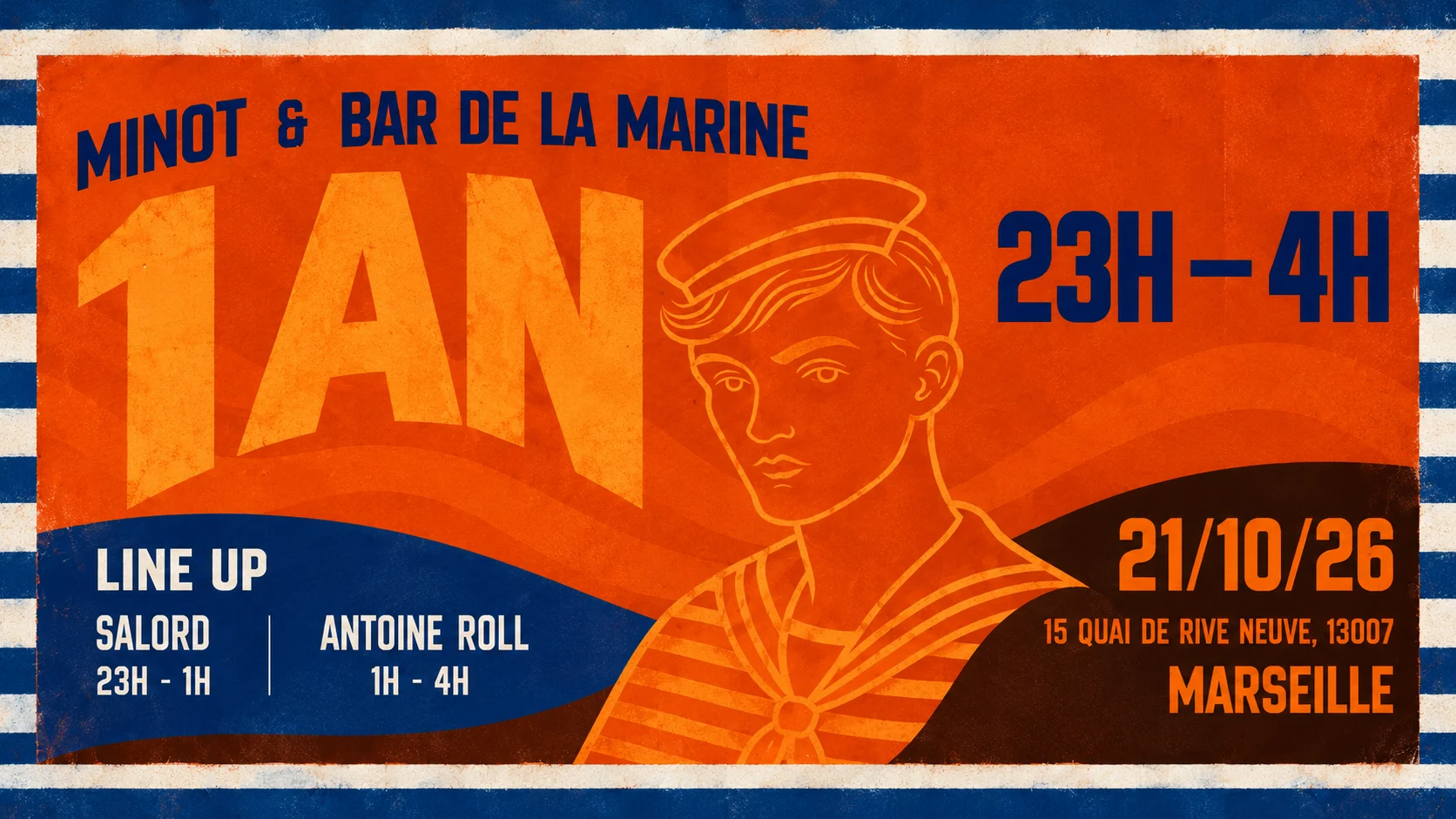 Soirées Minots — 1 An 🎂 | Bar De La Marine | 21.10 Cover