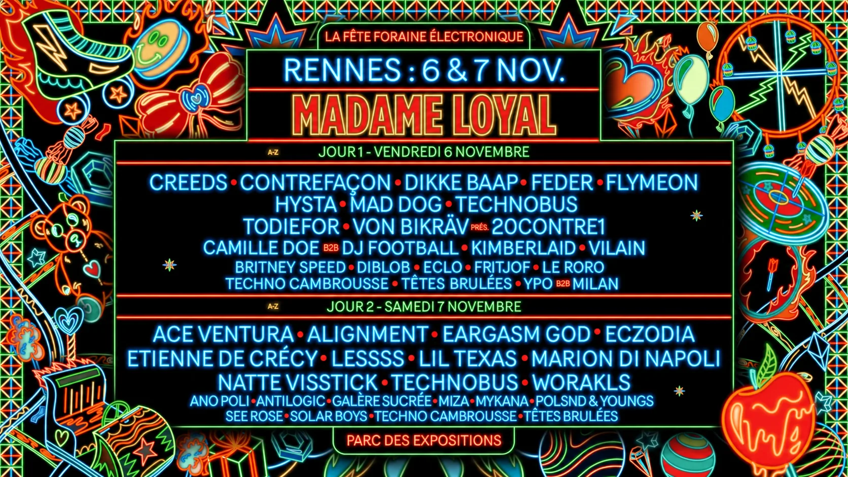 Madame Loyal Rennes : 6 & 7 Novembre Cover