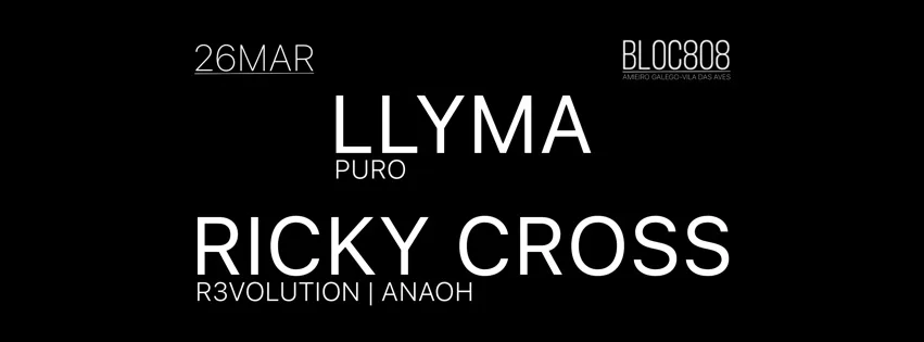 Bloc808: Llyma + Ricky Cross  Cover