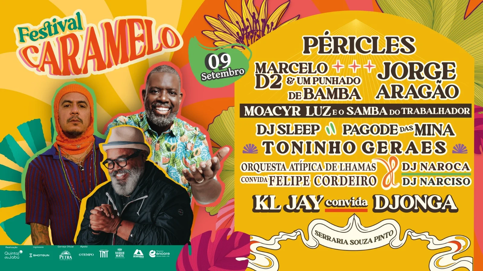 Festival Caramelo - Péricles, Marcelo D2 E Jorge Aragão Cover