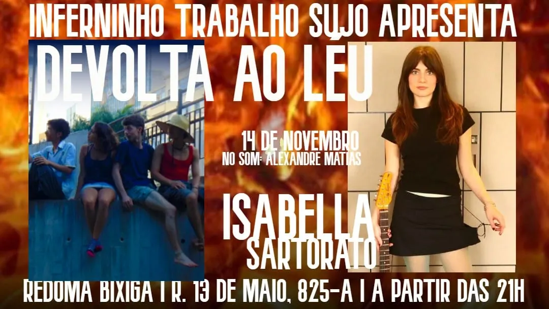 14/11 - Inferninho Trabalho Sujo Na Redoma Bixiga Cover