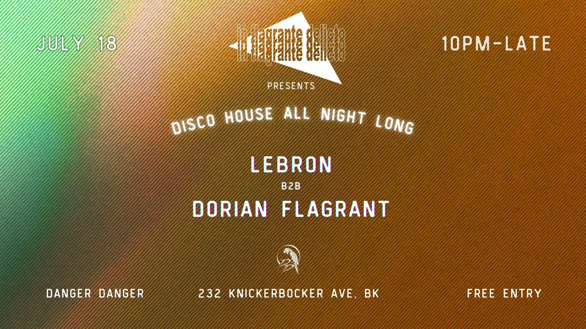 In Flagrante Delicto: Lebron B2b Dorian Flagrant - All Night Cover