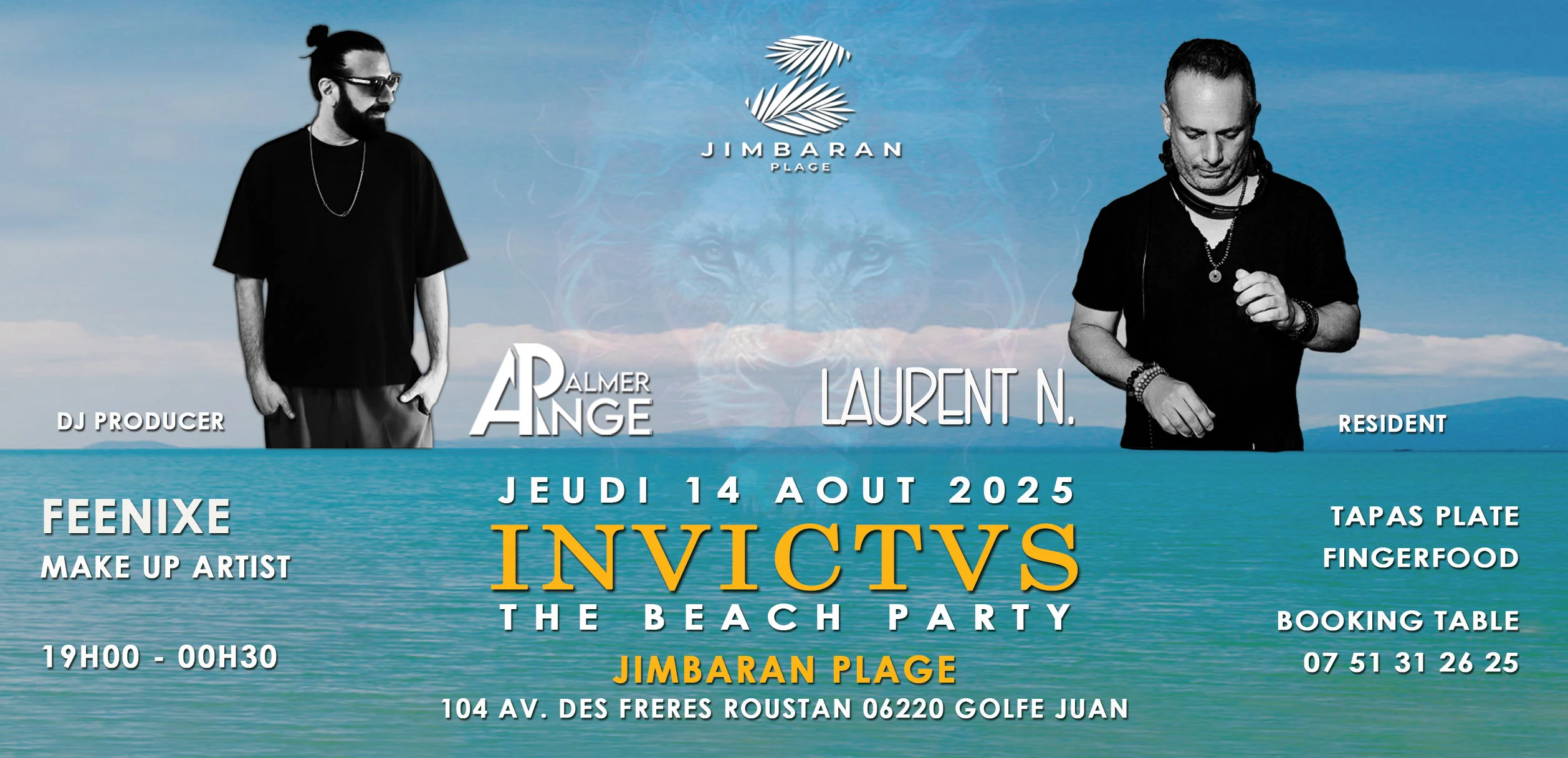 Invictus Special Guest Ange Palmer & Laurent N. Resident Cover