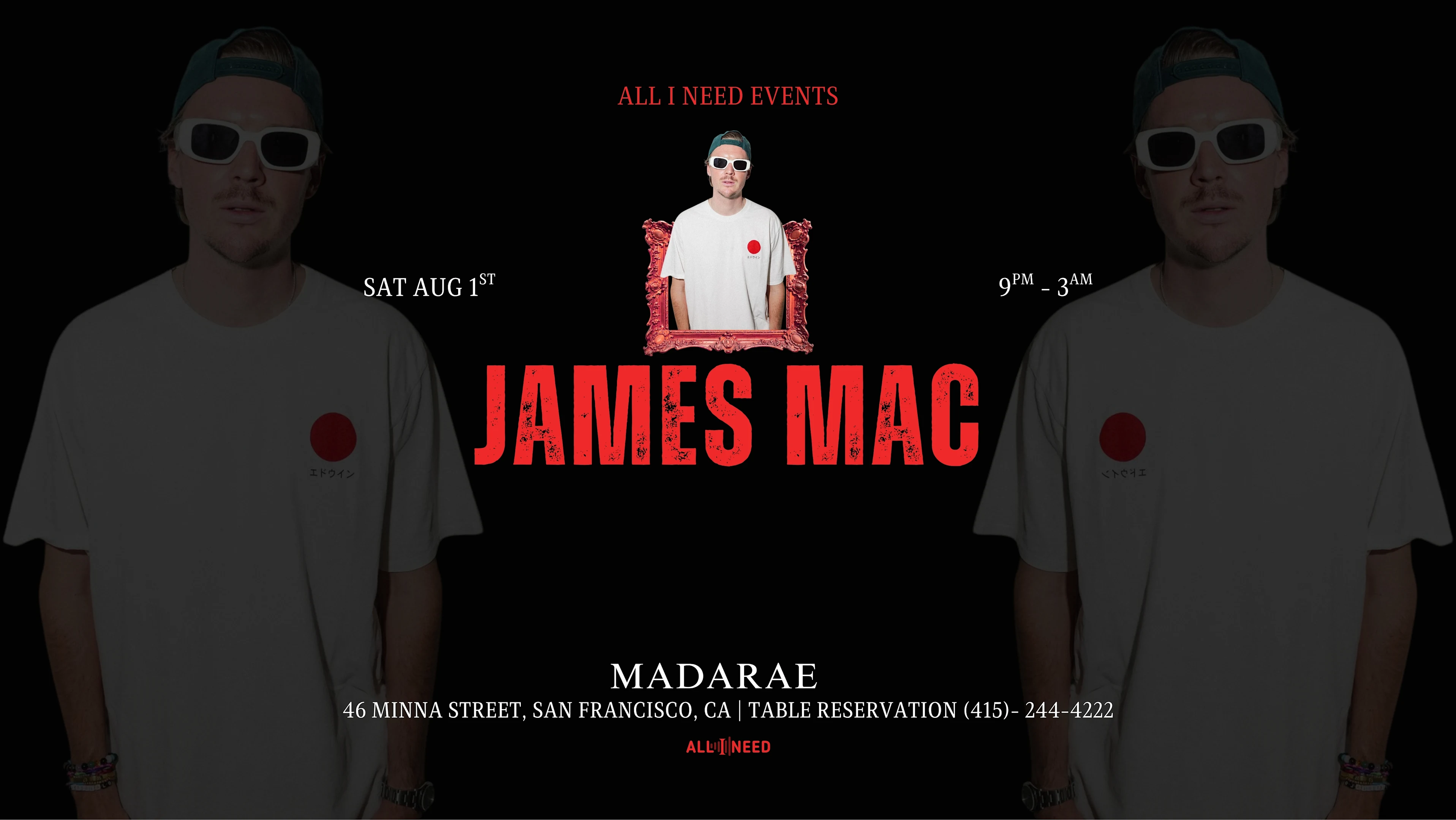 James Mac (Afro House - Tech House) At Madarae Cover