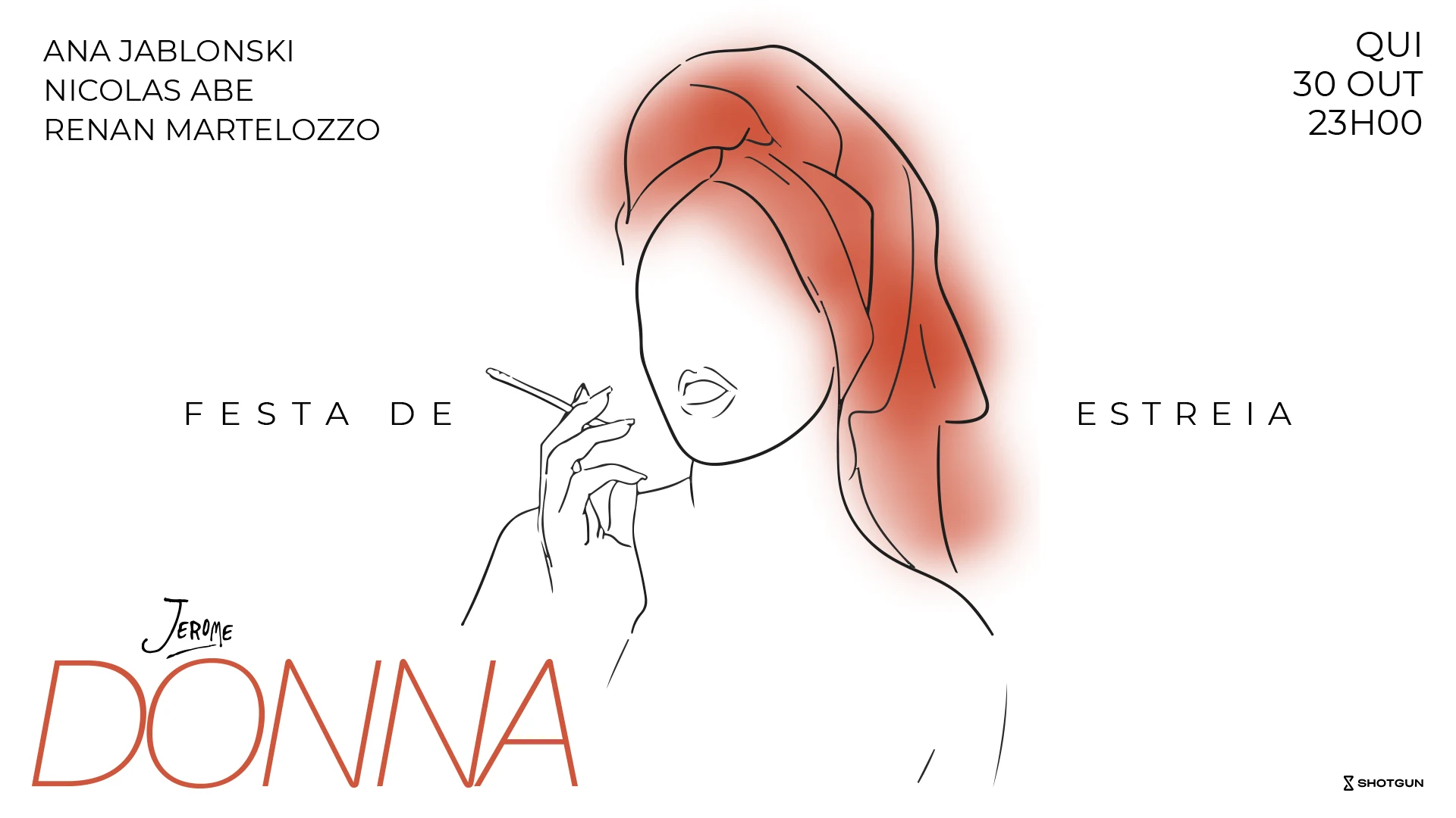 Donna 30/10 23h @ Club Jerome Cover