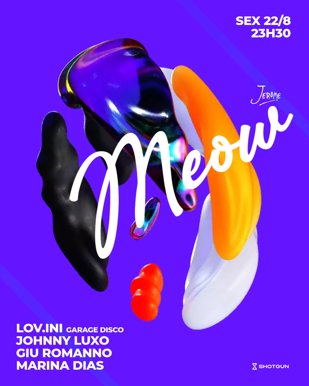 Meow 22/08 23h30 @ Club Jerome Cover