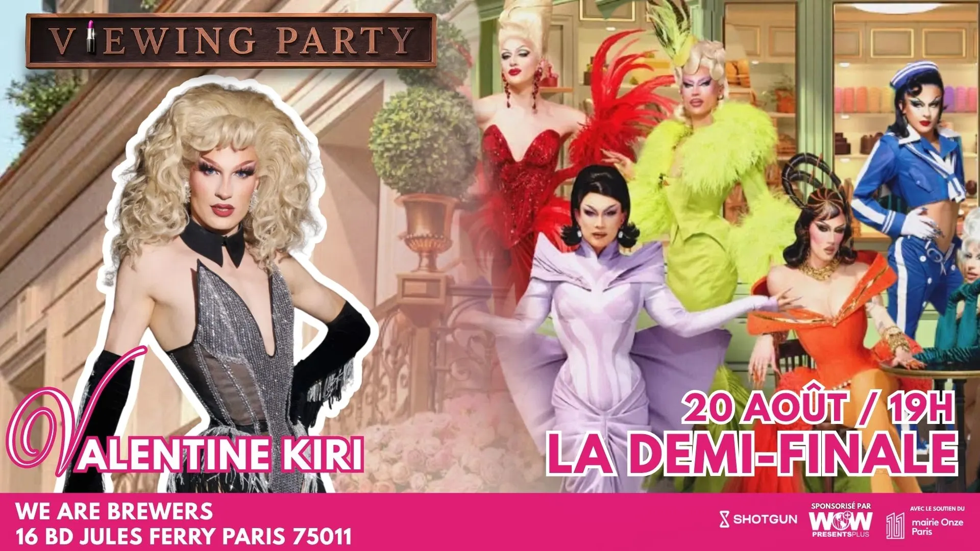 Drag Race France S4 Demi Finale Viewing- Valentine Kiri Cover