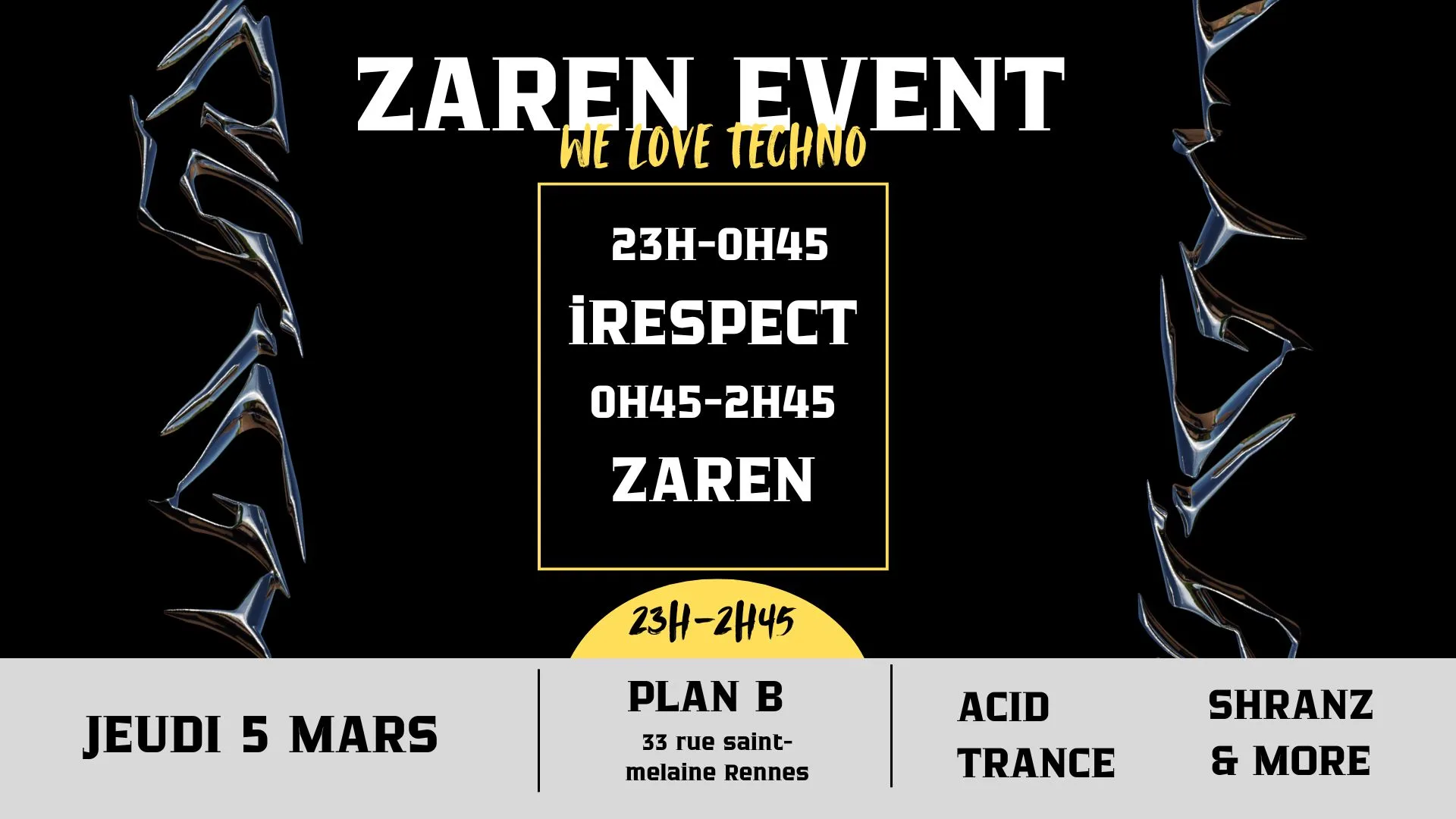 Zaren Event #Welovetechno Cover