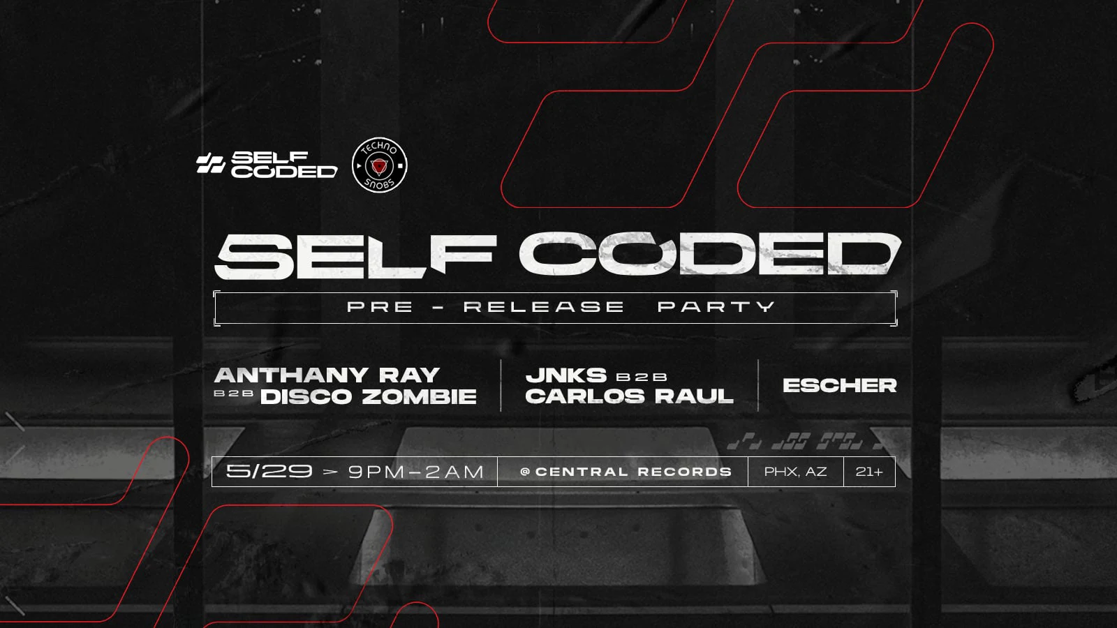 Self Coded Pre-Release Party Cover