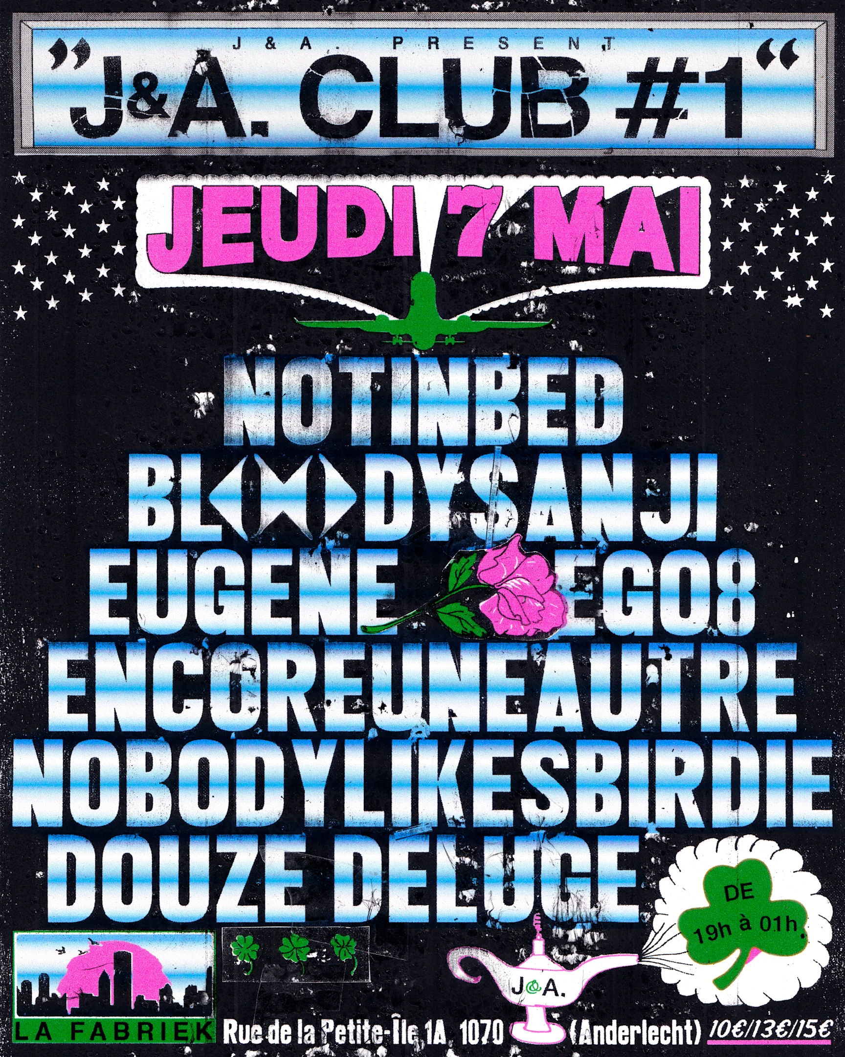J&A. Club #1 @Lafabriek Cover