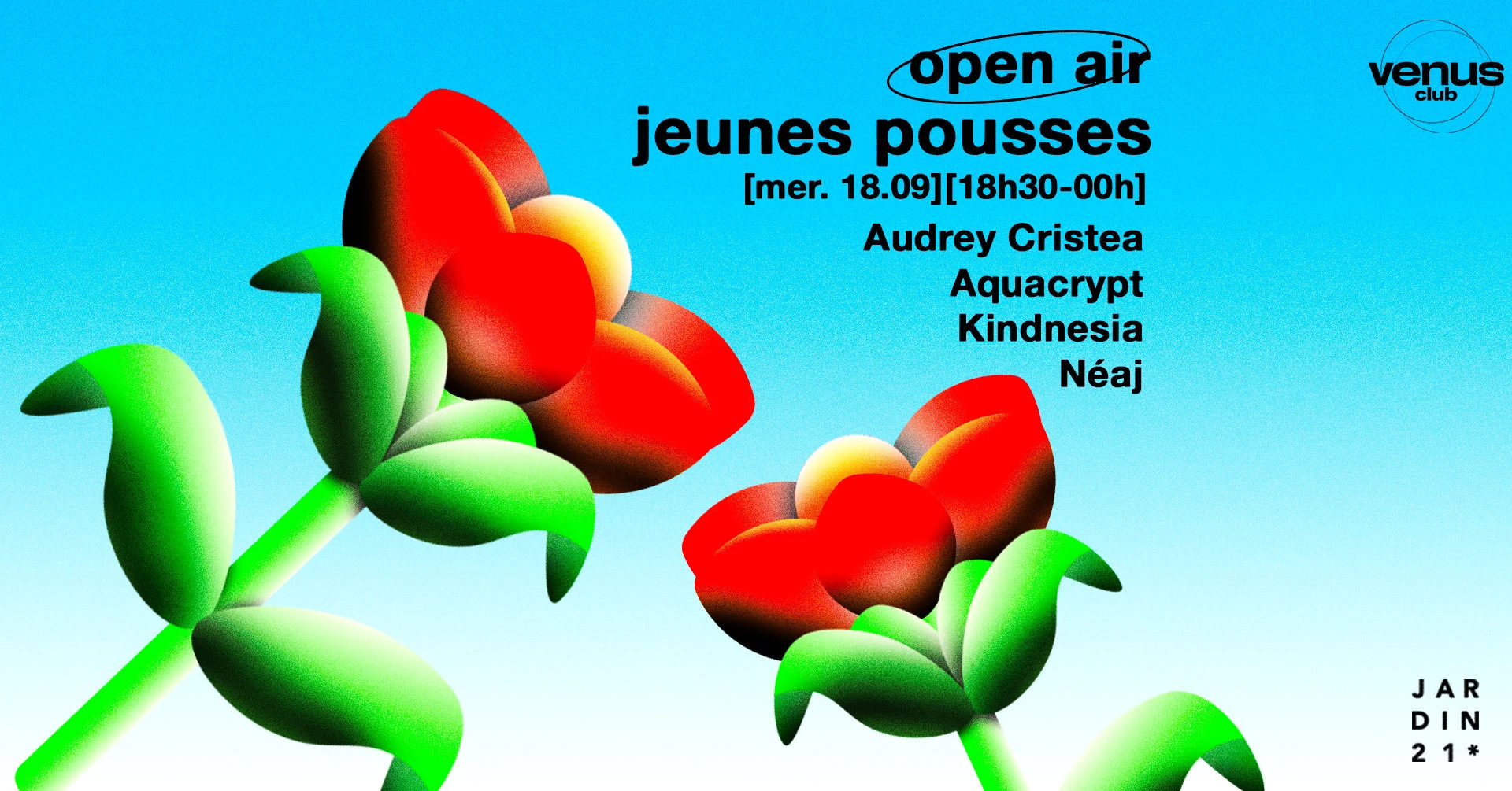 Open Air Jeunes Pousses X Vénus Club Cover