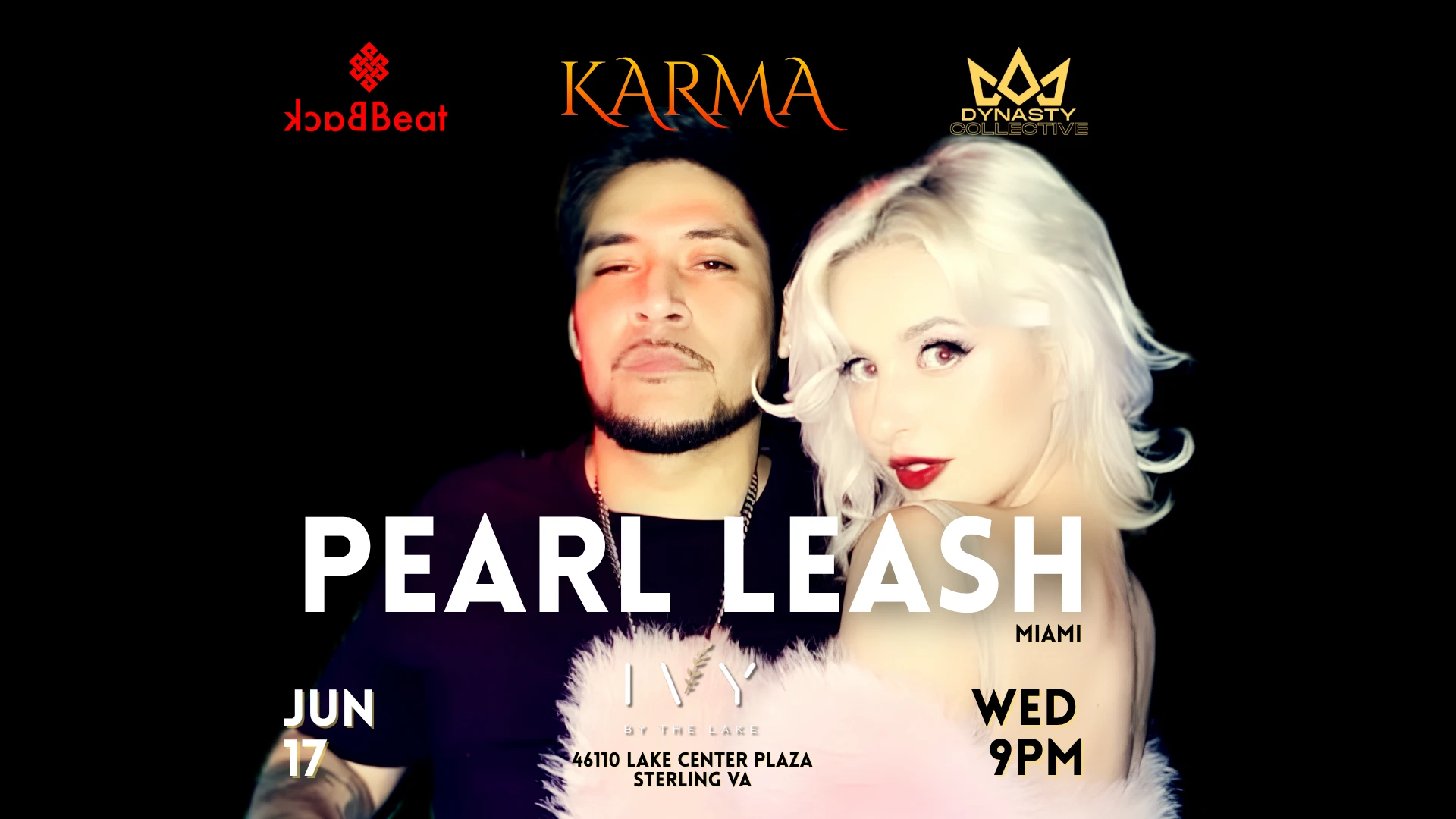 Pearl Leash At Karma - Free House Music Event Cover