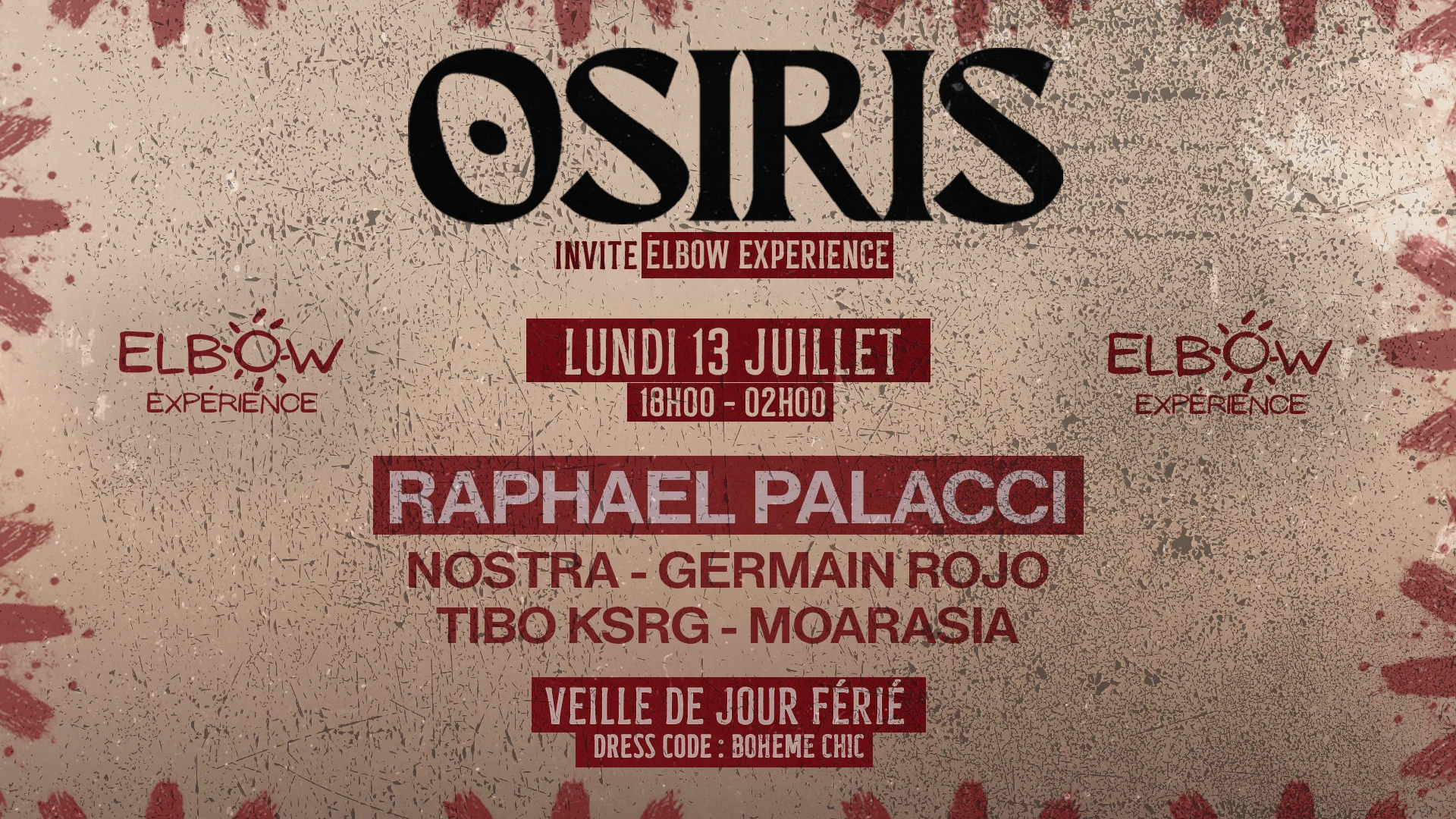 Osiris : Big Edition 13 Juillet (With Elbow Experience) Cover