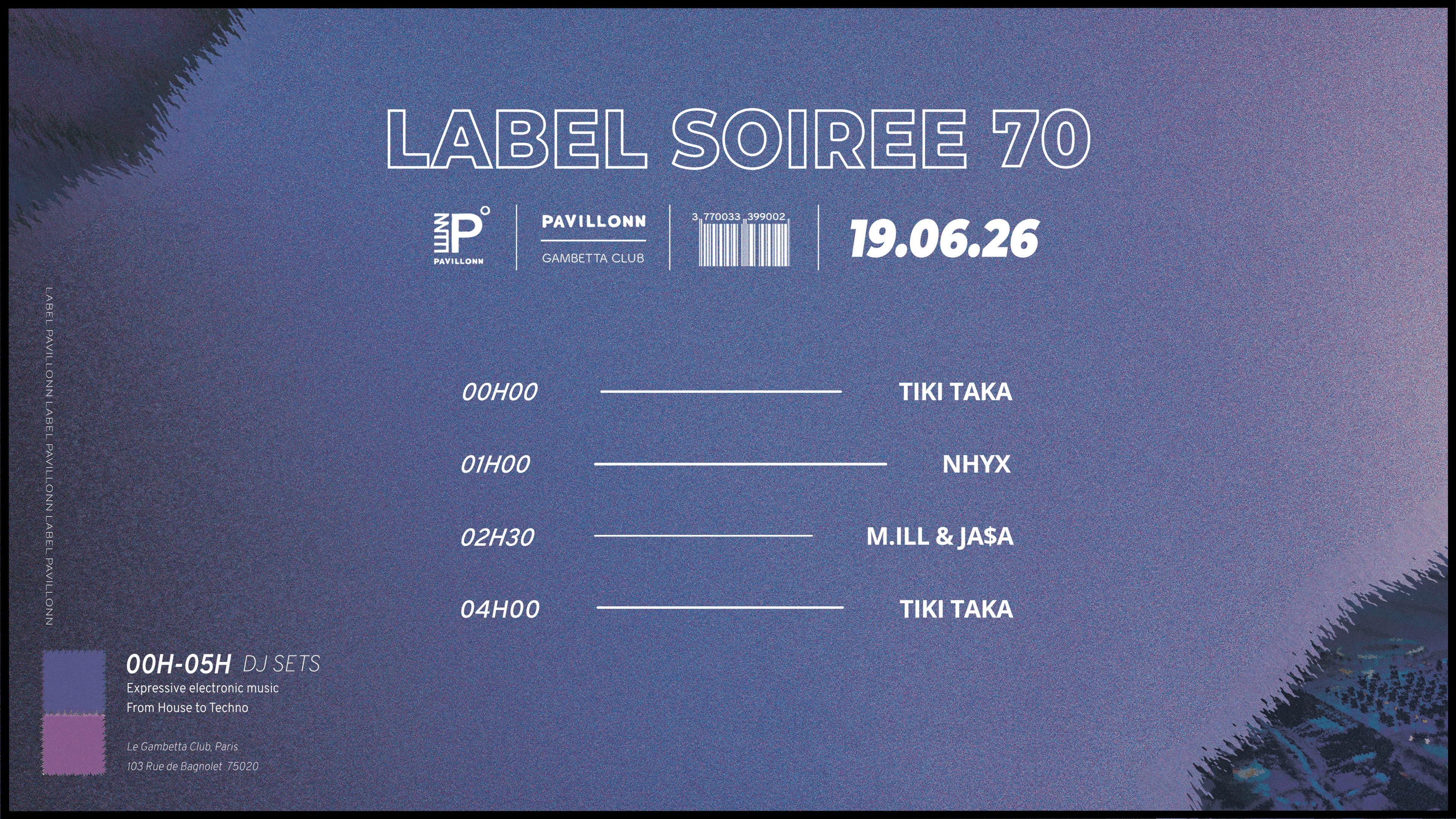 Pavillonn Label Soirée Club Cover