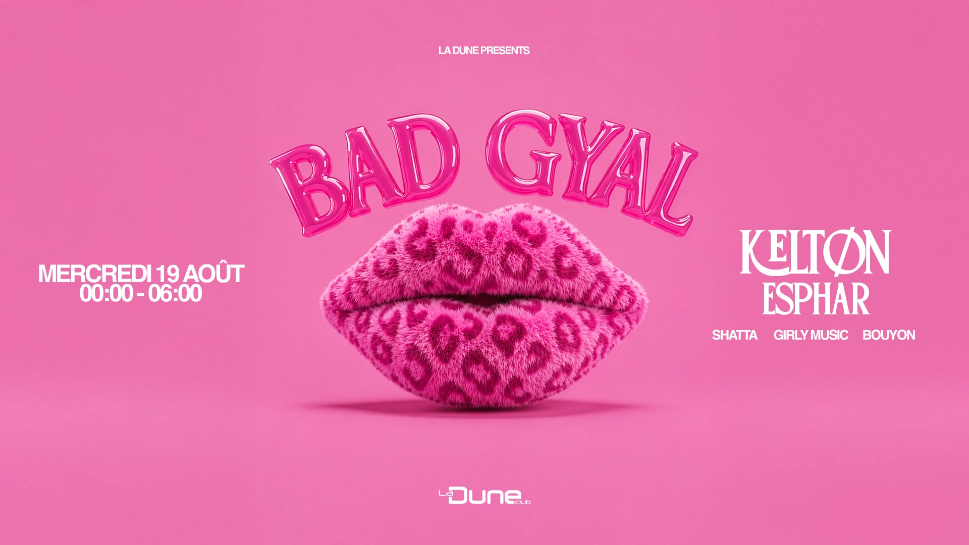 Bad Gyal - Mercredi 19 Aout Cover