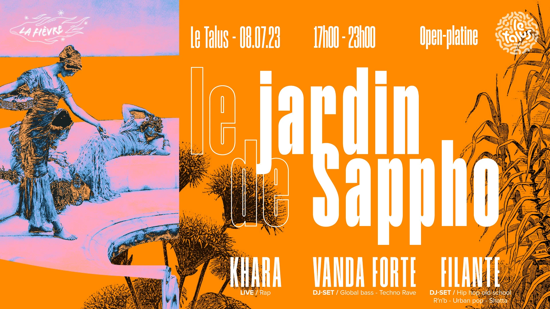 La Fièvre X Le Talus : Le Jardin De Sappho Cover