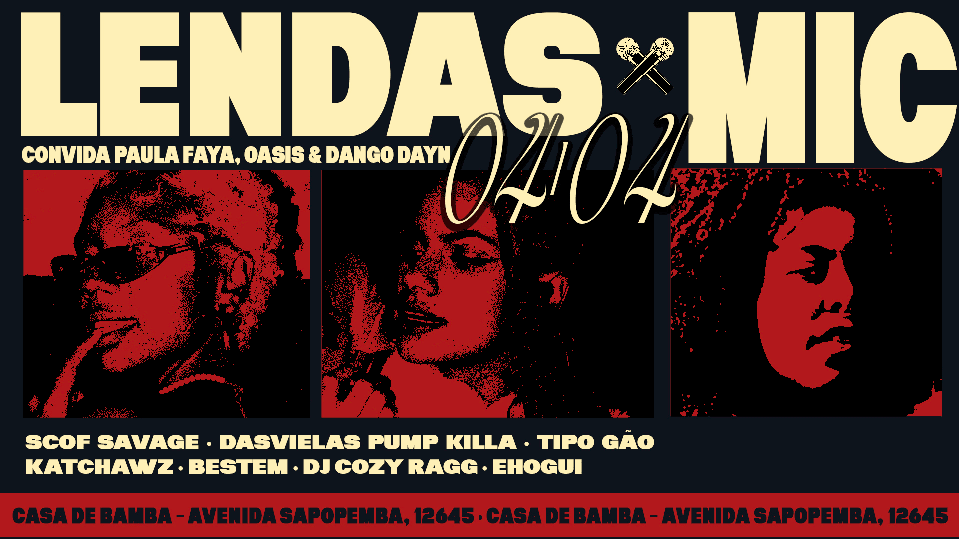 Lendas Do Mic - Showcase Casa De Bamba Cover