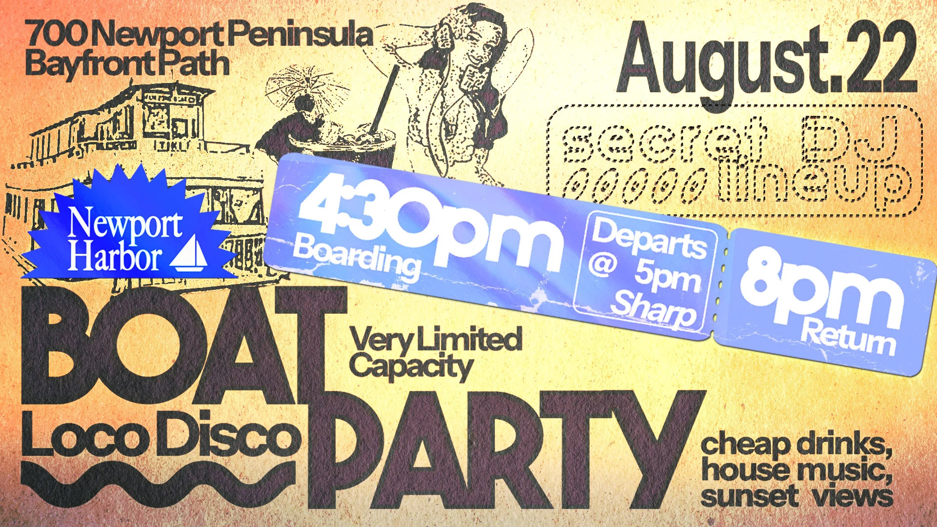 Loco Disco Boat Party (Newport Harbor) Cover