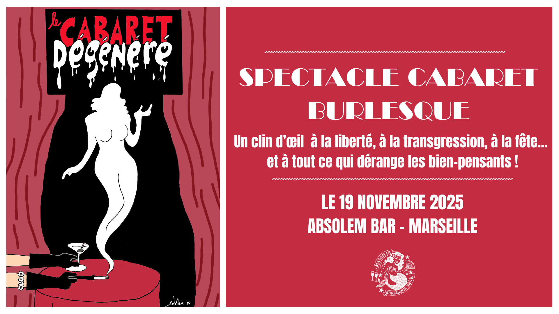 Massilia Burlesque Show - Le Cabaret Dégénéré Cover