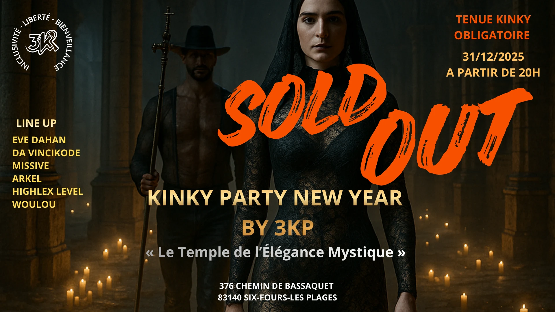 Kinky New Year  By 3kp « Le Temple De L’Élégance Mystique » Cover