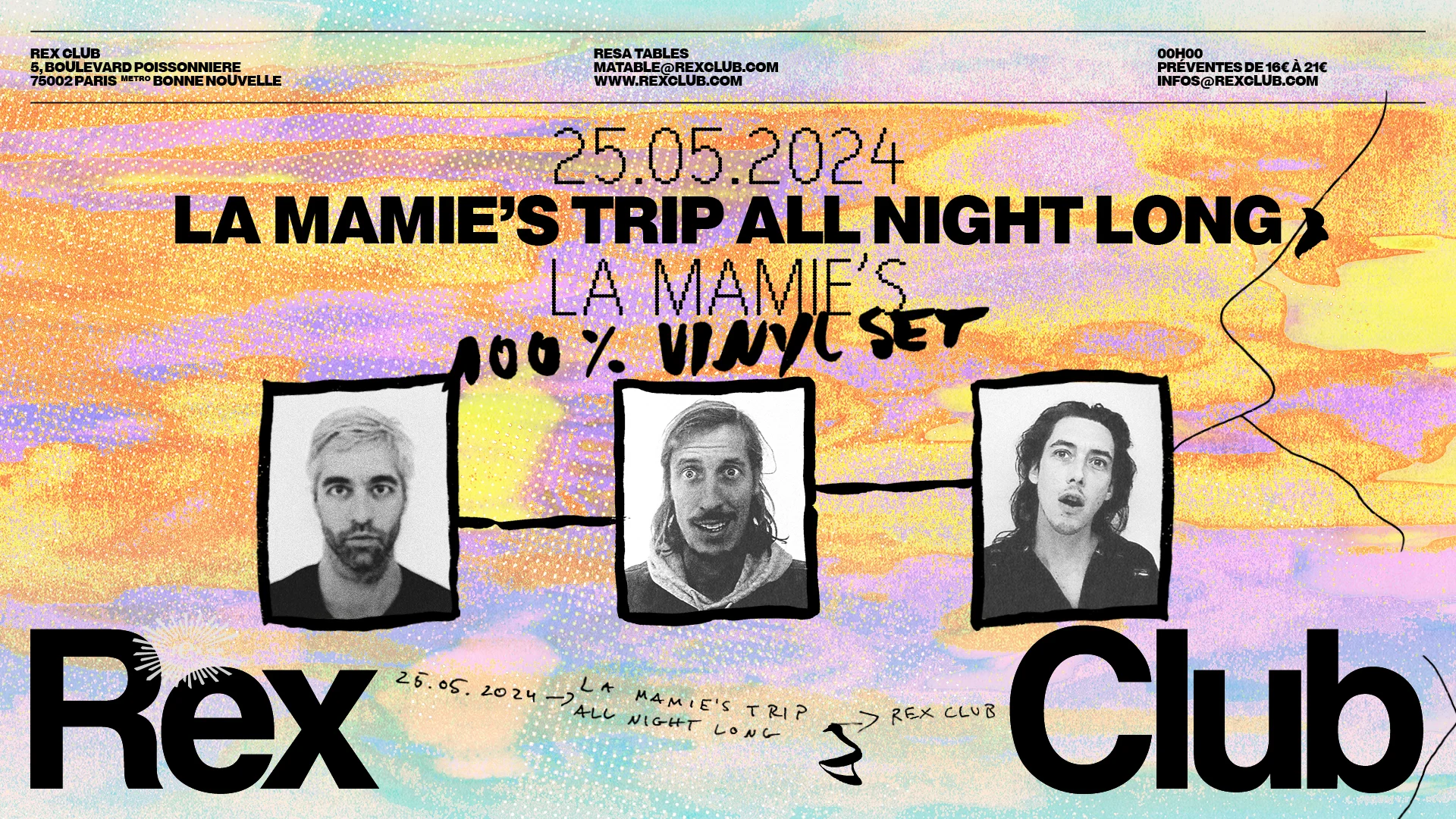 La Mamie's Trip All Night Long 100% Vinyl Set Cover