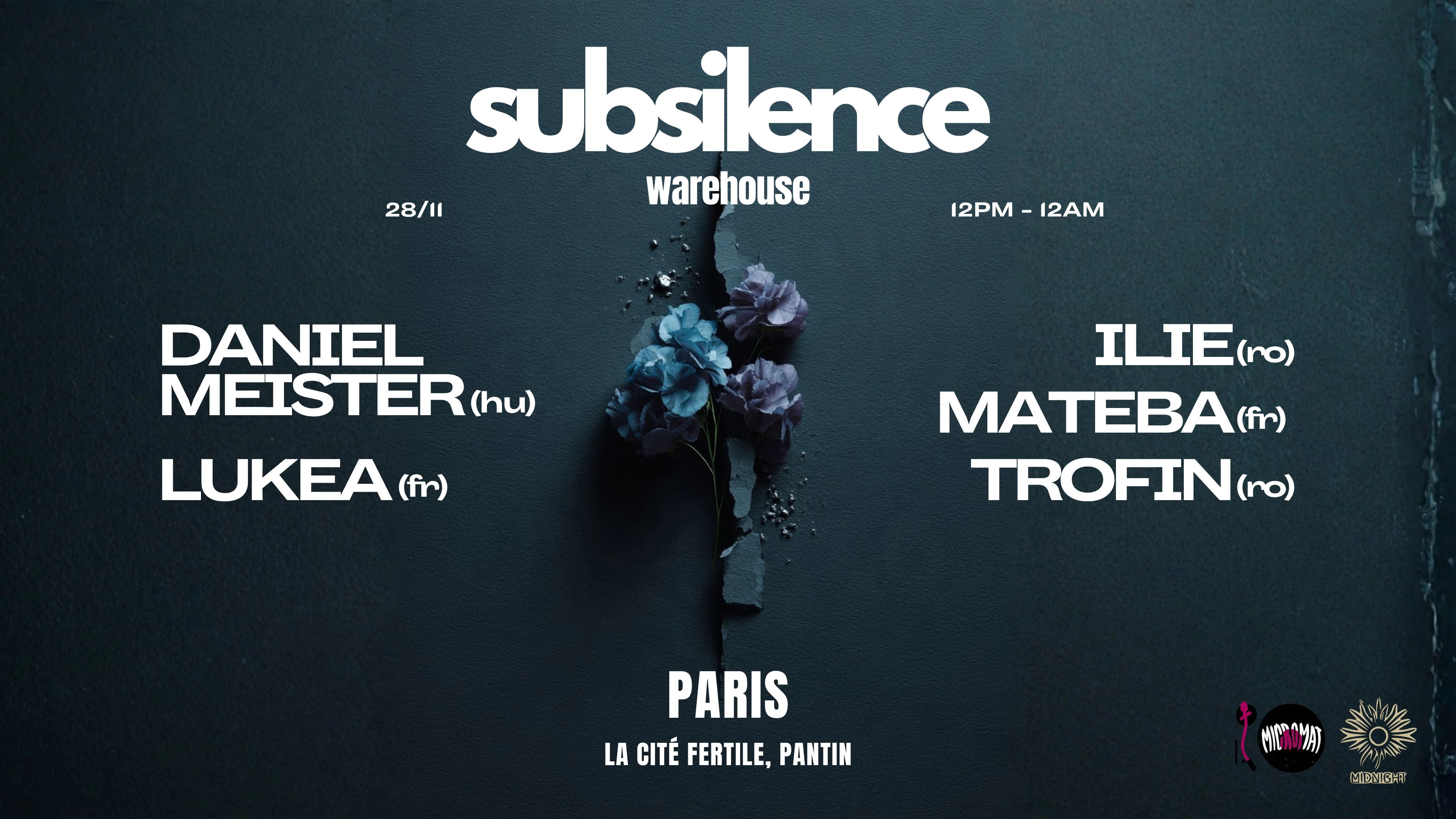 Subsilence : Warehouse W/ Daniel Meister,Lukea,Mateba,Trofin Cover