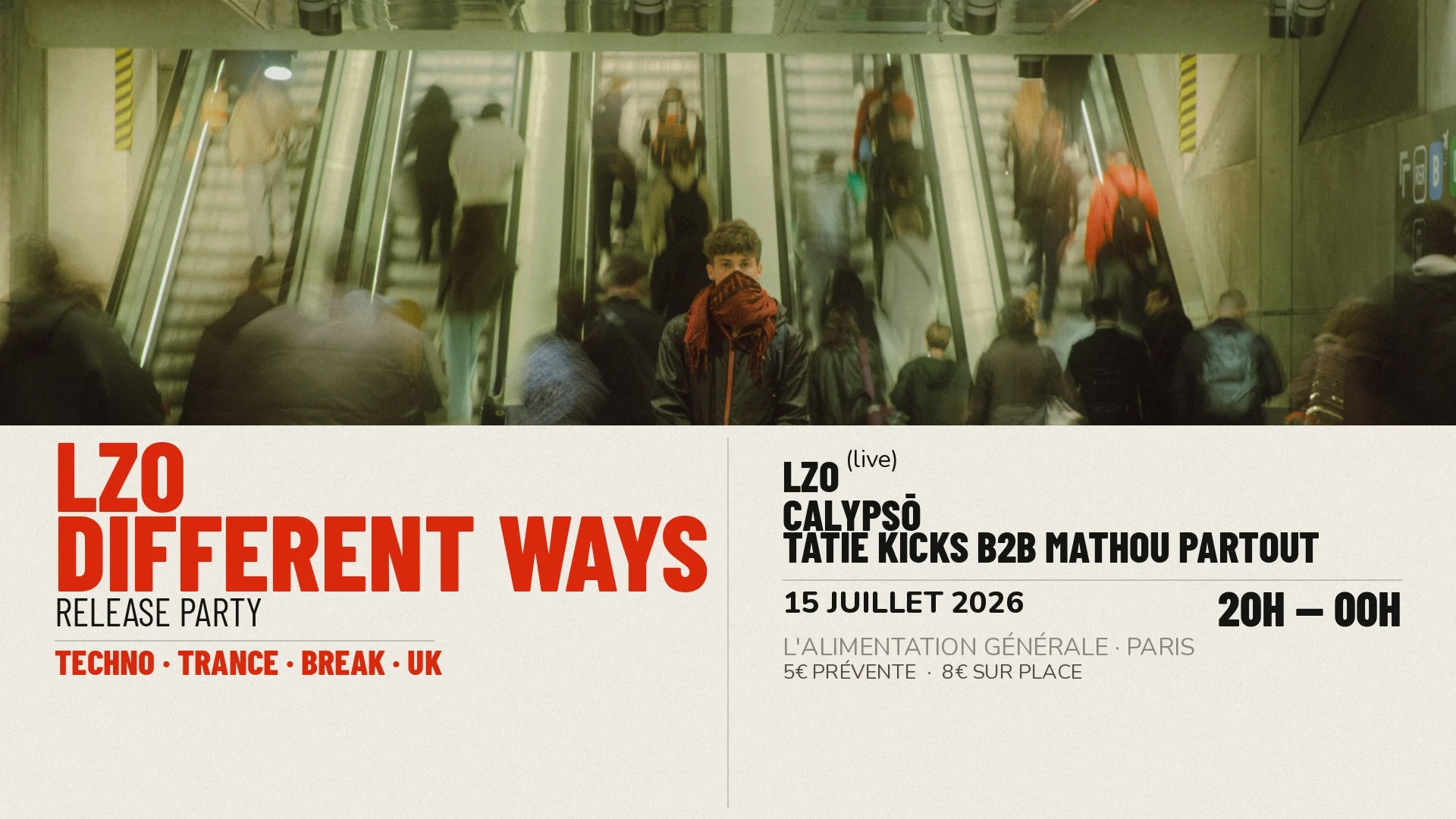 Different Ways Release Party Cover