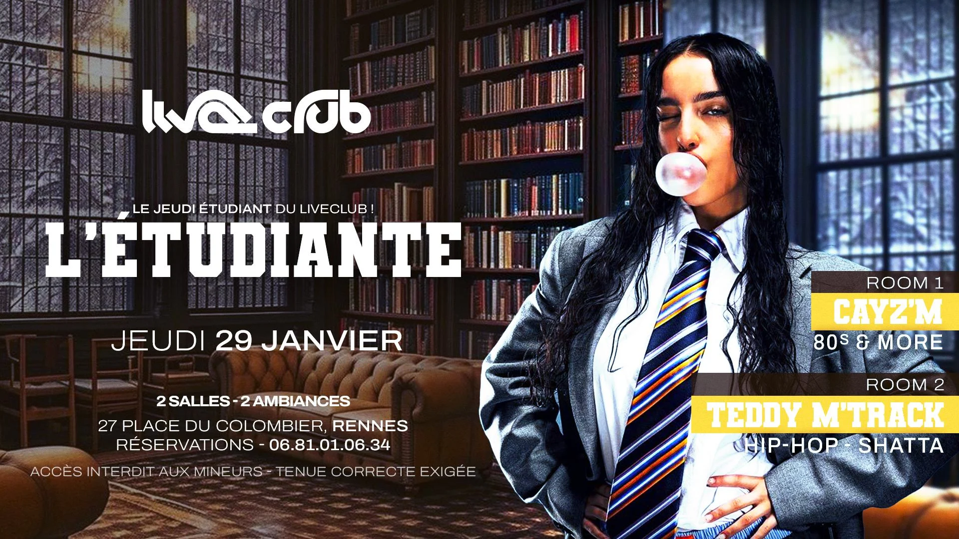 L'etudiante : Cayz'm (R1) & M'track(R2) Cover