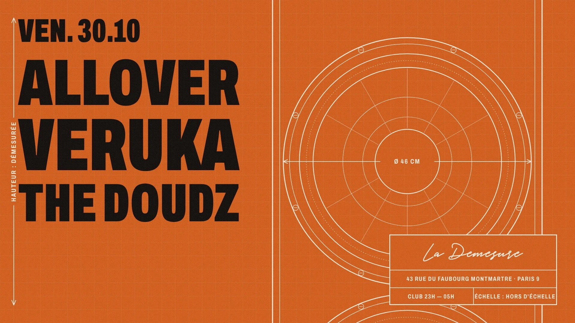 La Démesure Invite : Allover &Friends Cover