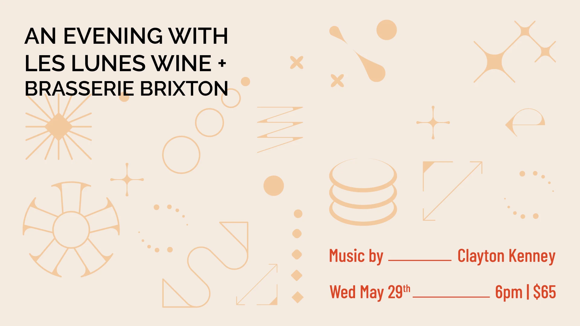 Vinyl & Vine W/Les Lunes, Brasserie Brixton, Somebody People Cover