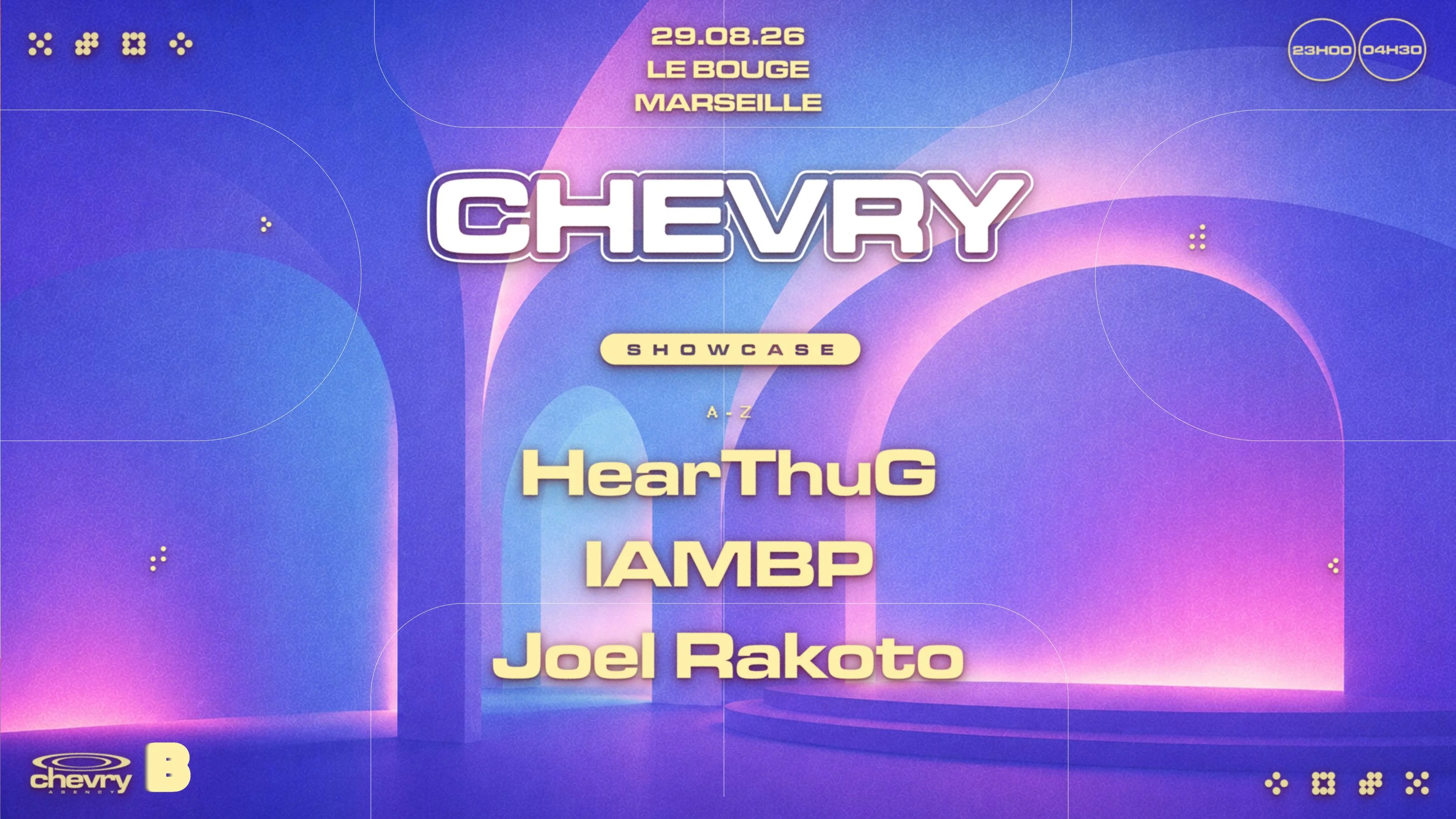 [Afterparty] Chevry & Le Bouge: Iambp, Hearthug, Joel Rakoto Cover